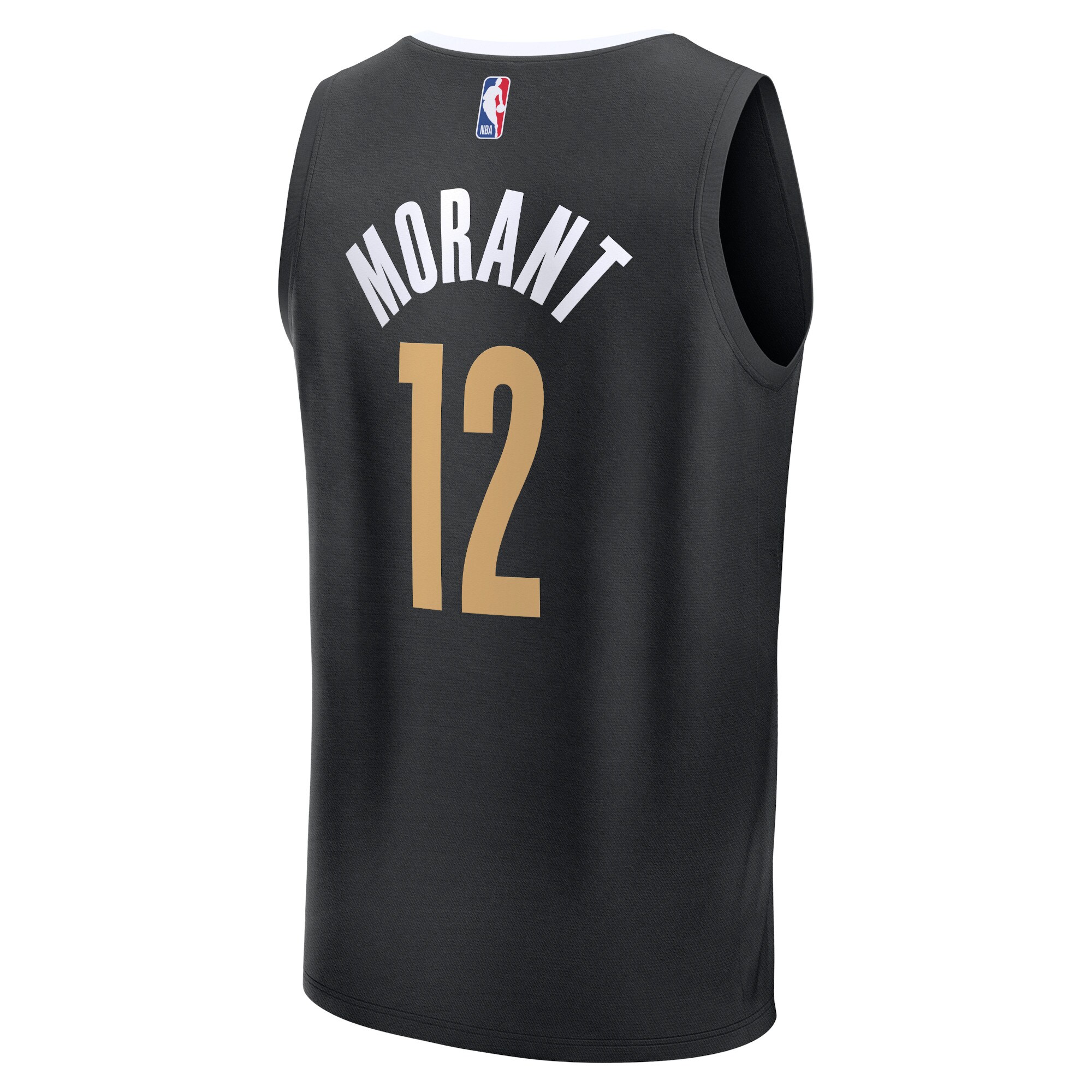 Unisex Memphis Grizzlies Ja Morant  Black 2023/24 Fast Break Jersey - City Edition