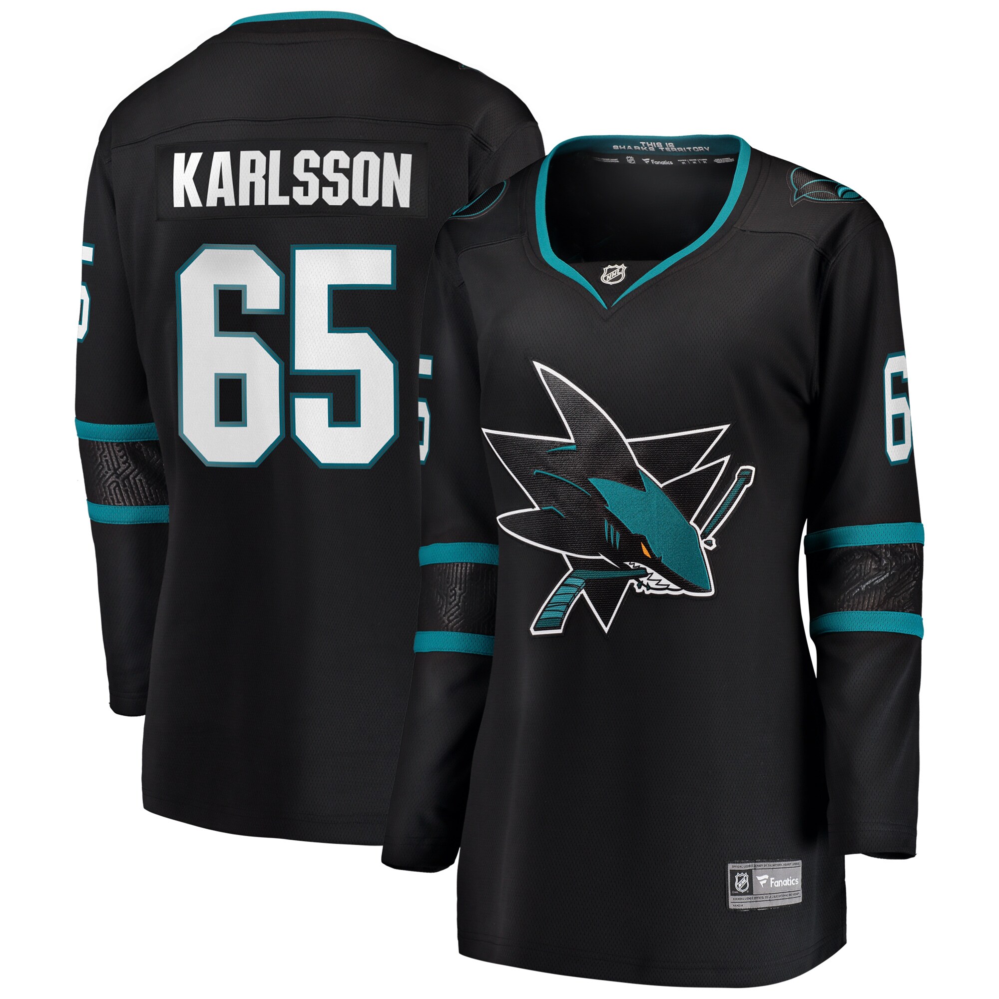 Erik Karlsson San Jose Sharks Women's Alternate Breakaway Player Jersey - Black
