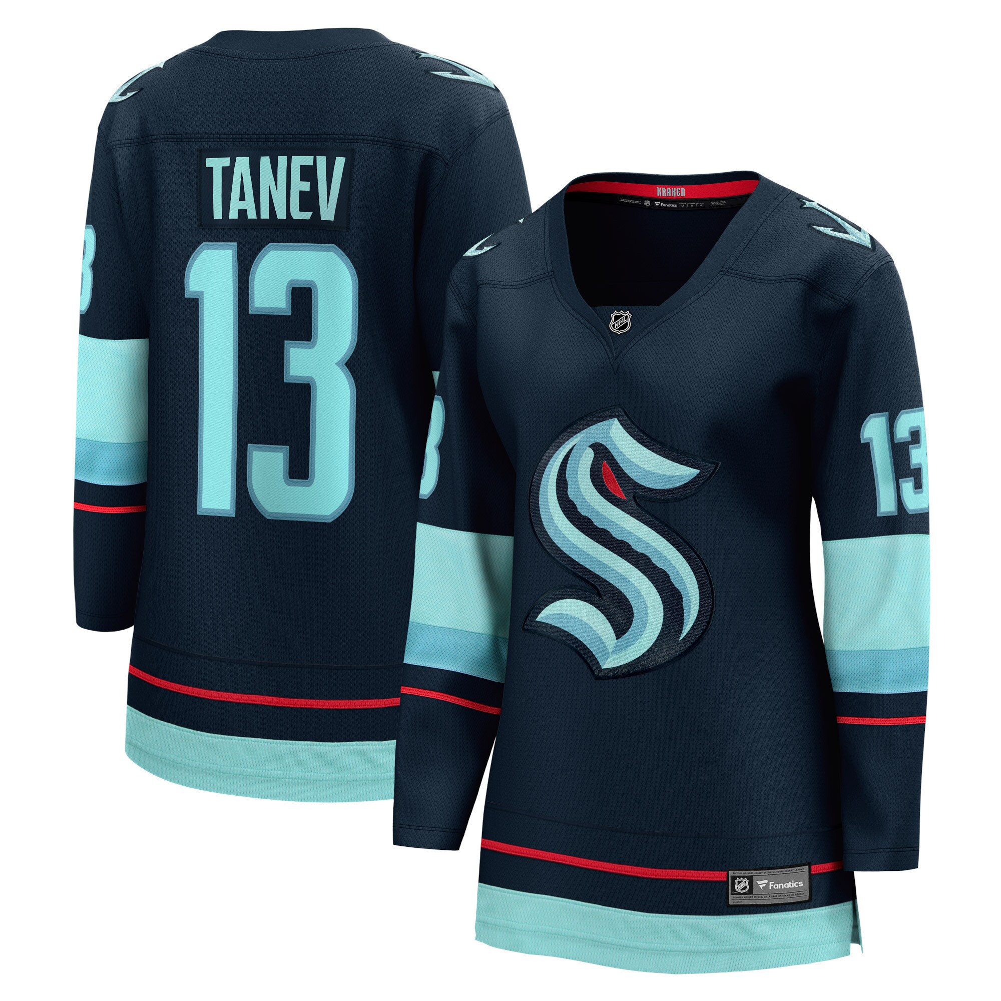 Brandon Tanev Seattle Kraken Women's Home Premier Breakaway Player Jersey - Deep Sea Blue