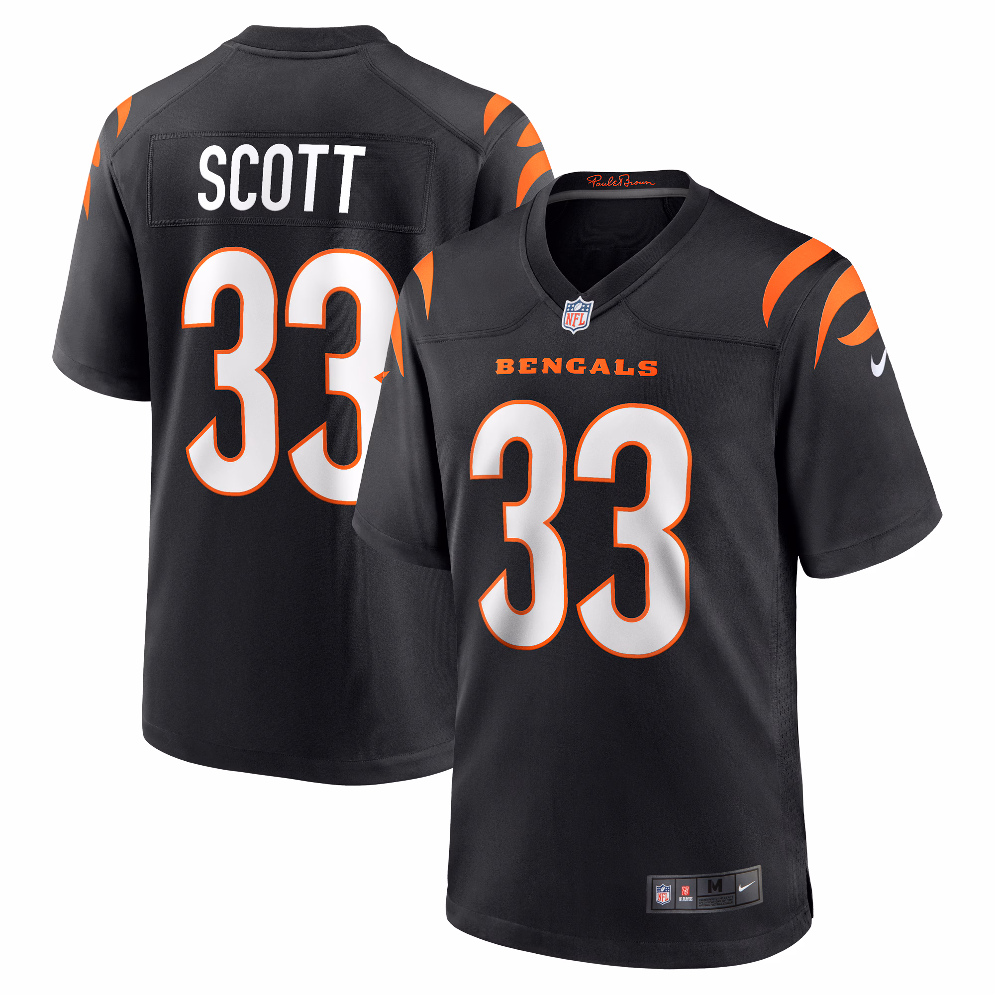 Nick Scott Cincinnati Bengals Game Player Jersey - Black