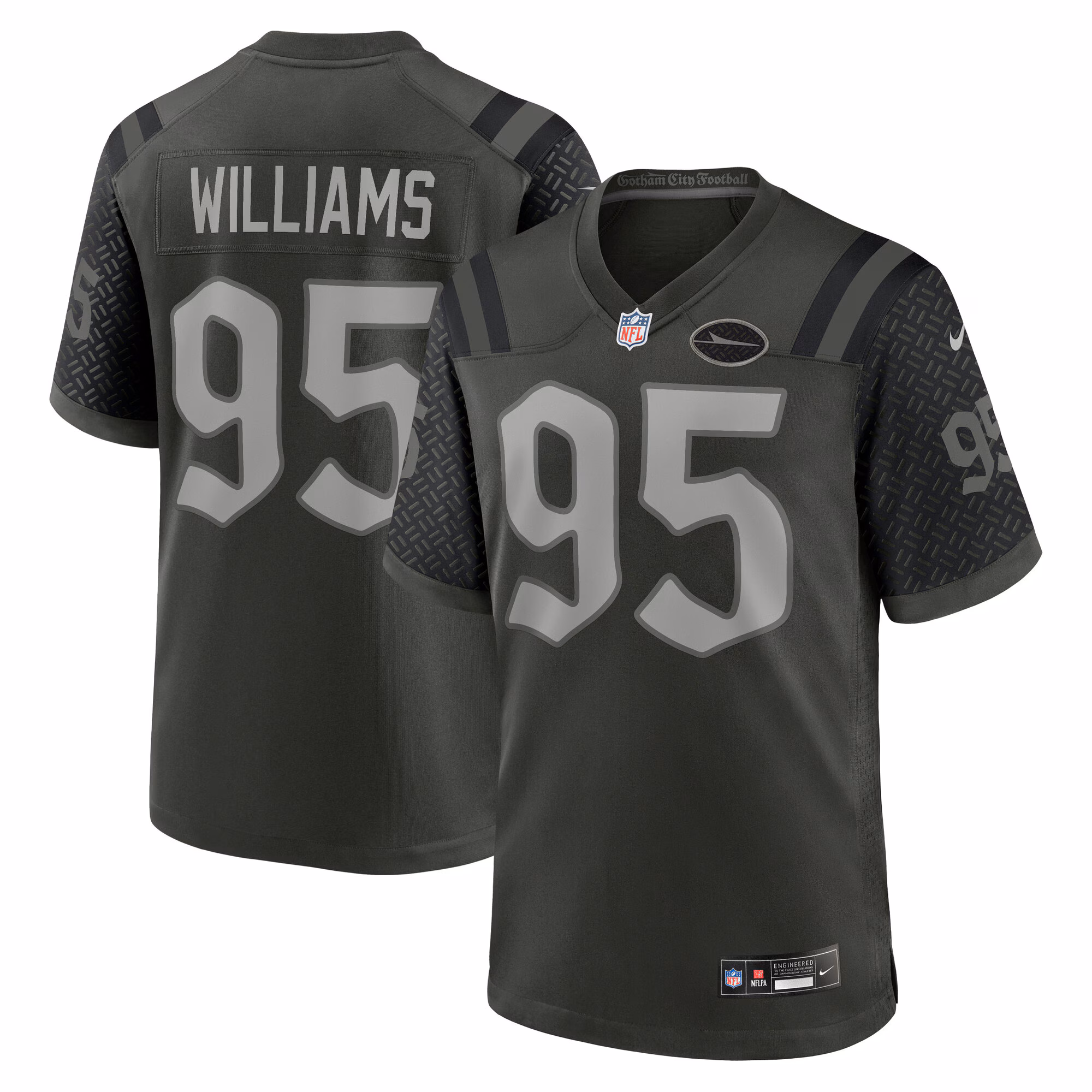 Quinnen Williams #95 New York Jets 2025 Rivalries Collection Game Jersey - Gotham Green