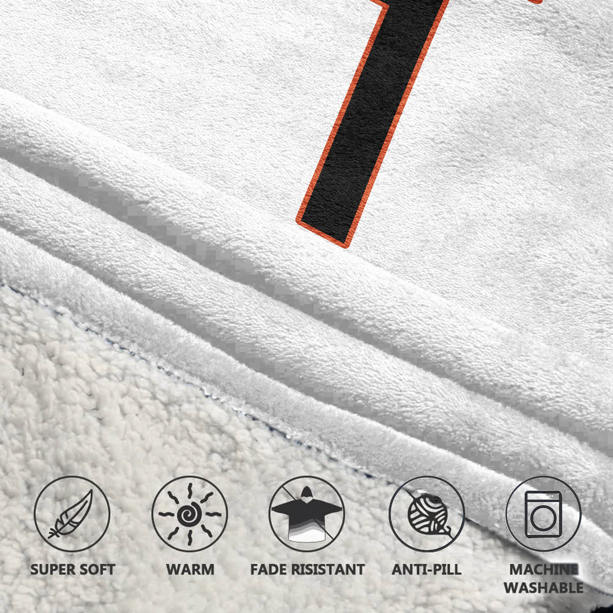 Adult 1 Cincinnati Football Unisex Blanket Hoodie