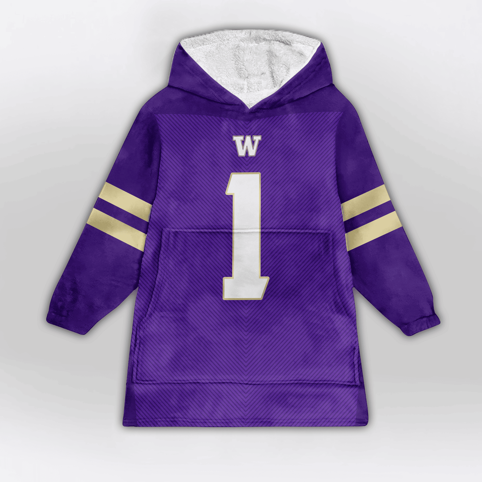 Kid 1 Washington Football Unisex Blanket Hoodie
