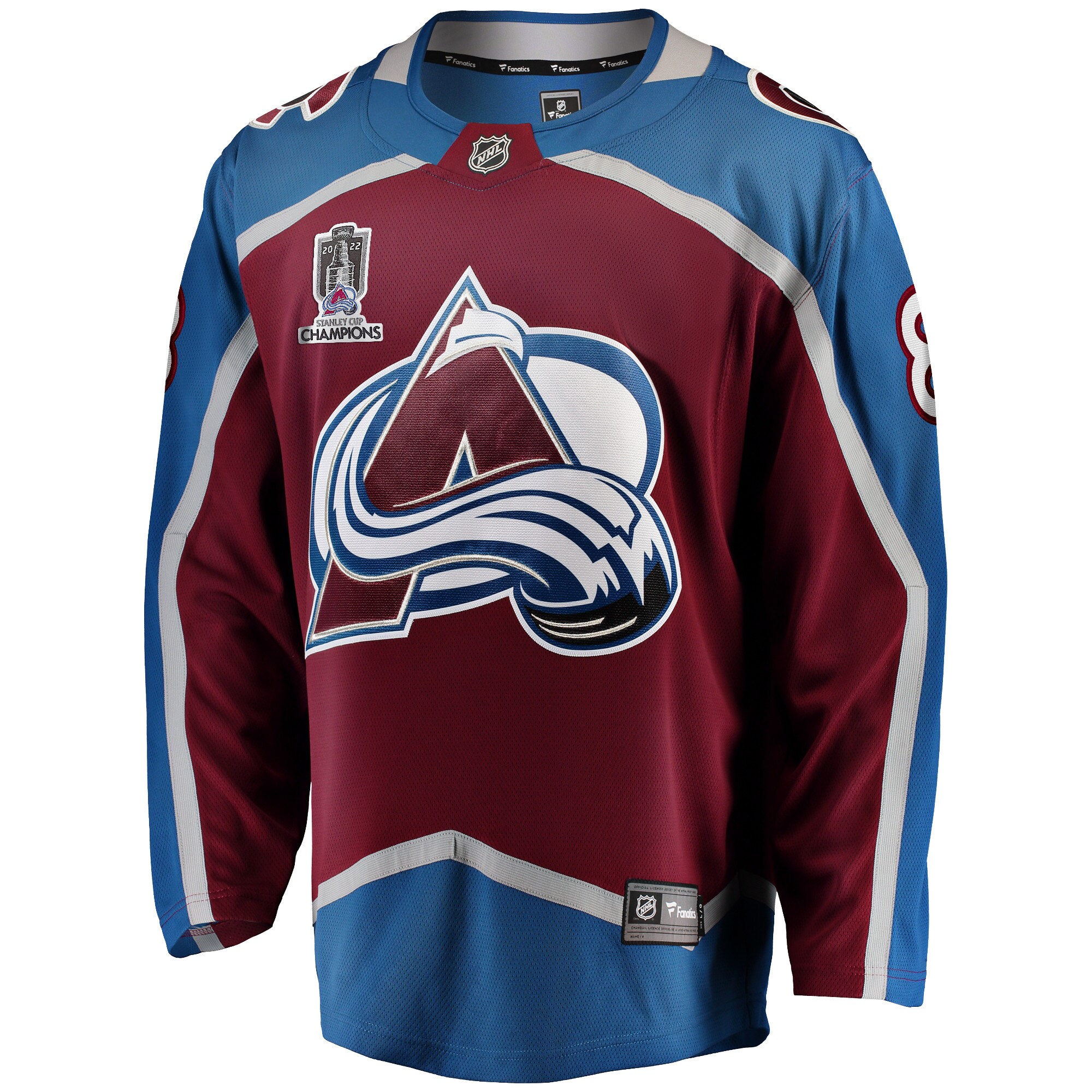 Cale Makar Colorado Avalanche 2022 Stanley Cup Champions Breakaway Patch Player Jersey - Burgundy