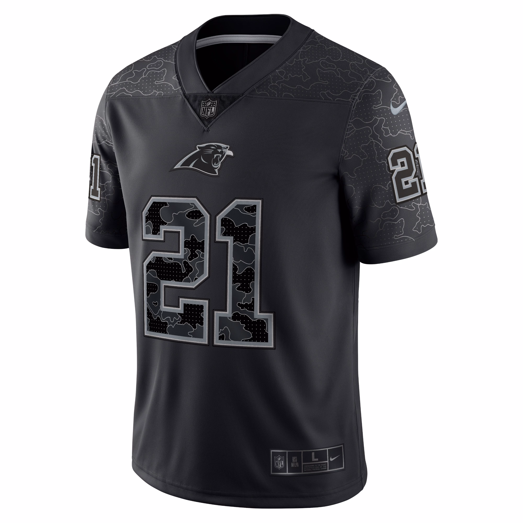 Jeremy Chinn Carolina Panthers RFLCTV Limited Jersey - Black
