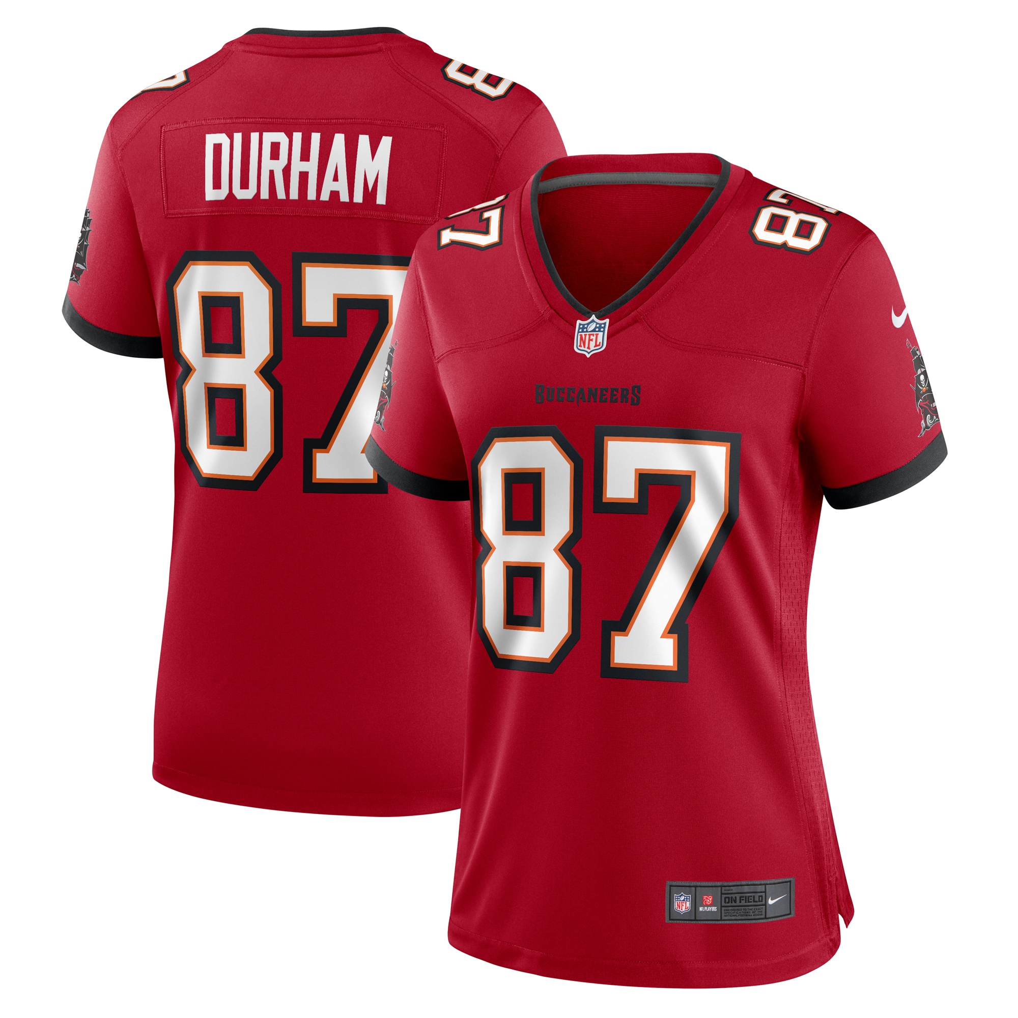 Payne Durham Tampa Bay Buccaneers Women's  Game Jersey -  Red