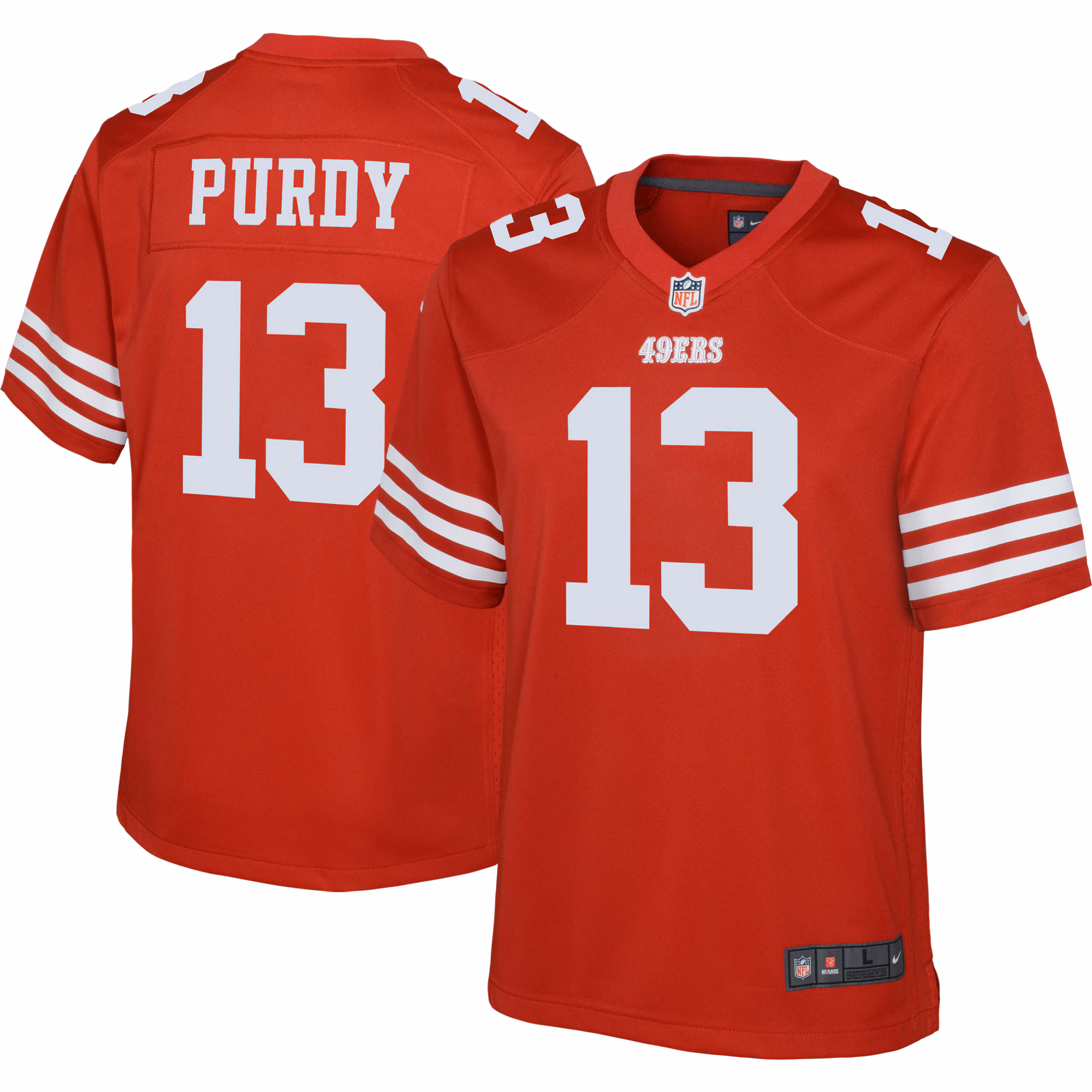 Brock Purdy San Francisco 49ers Youth Game Jersey - Scarlet