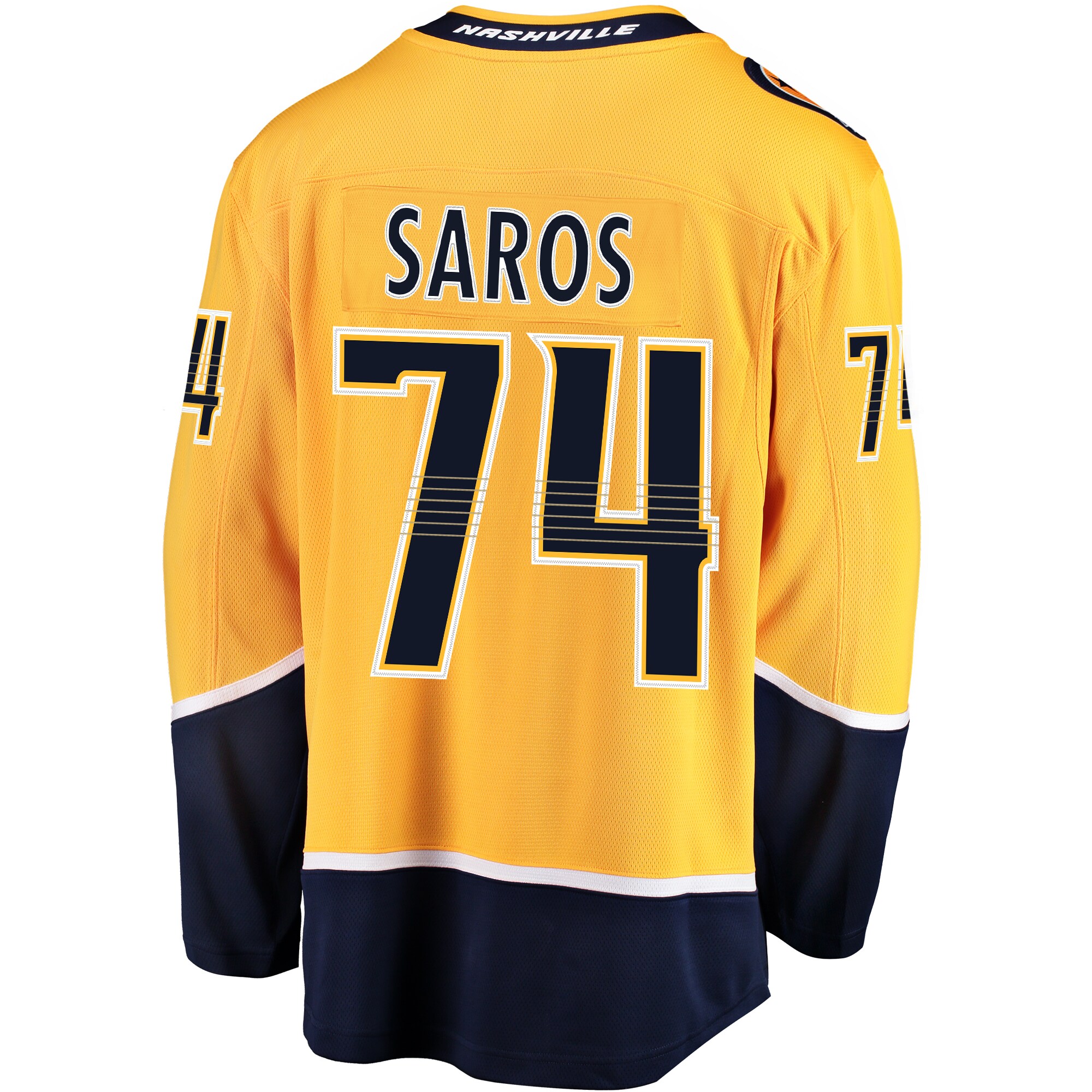 Juuse Saros Nashville Predators Breakaway Player Jersey - Gold