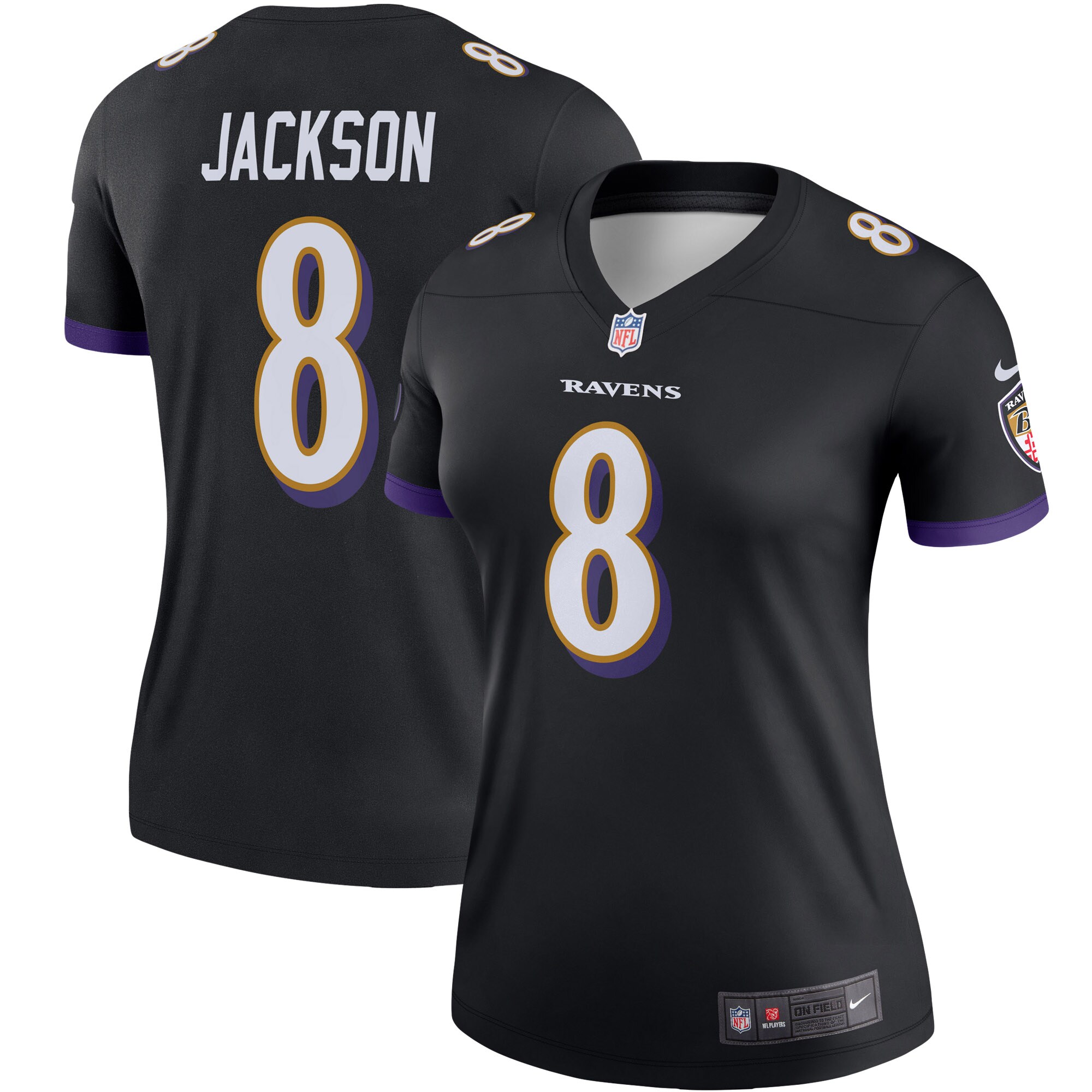 Lamar Jackson Baltimore Ravens Women's Legend Team Jersey - Black