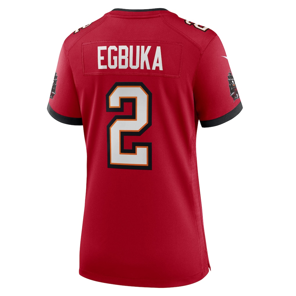 Emeka Egbuka #2 Tampa Bay Buccaneers Women's Team 50th Season Game Jersey - Red