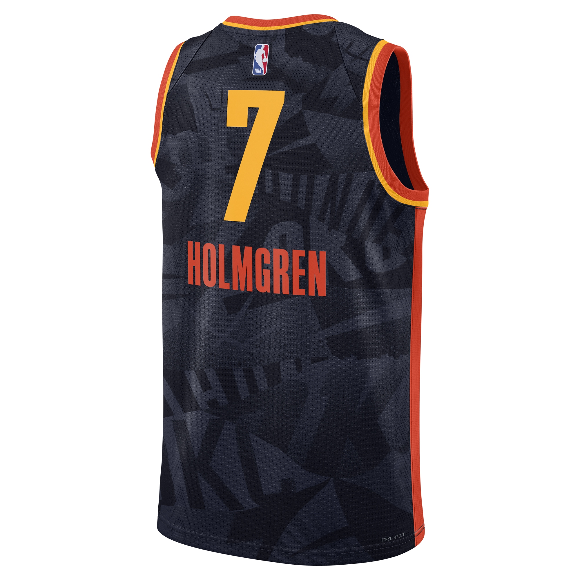 Unisex Oklahoma City Thunder Chet Holmgren  Navy 2023/24 Swingman Jersey - City Edition