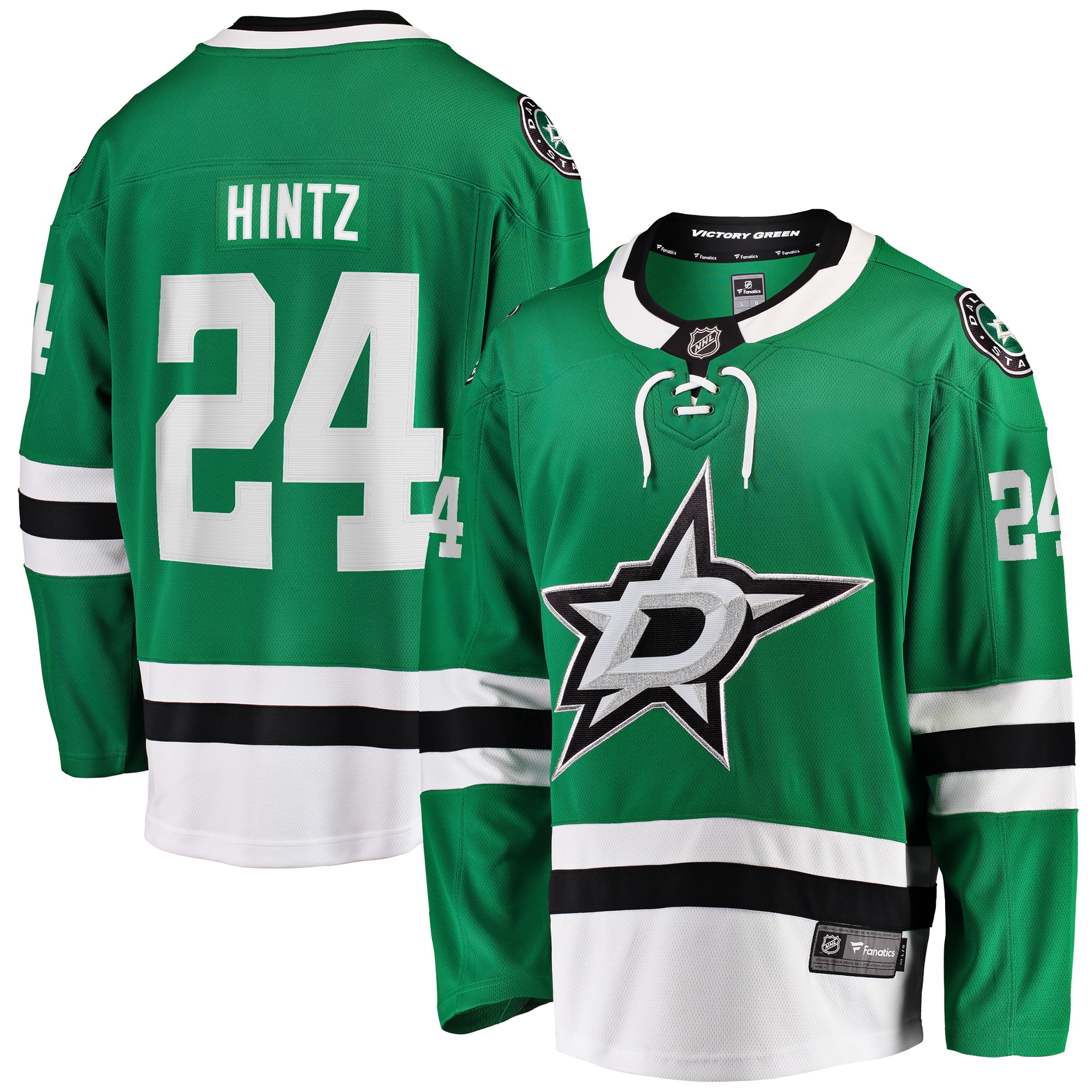 Roope Hintz Dallas Stars Home Breakaway Player Jersey - Kelly Green