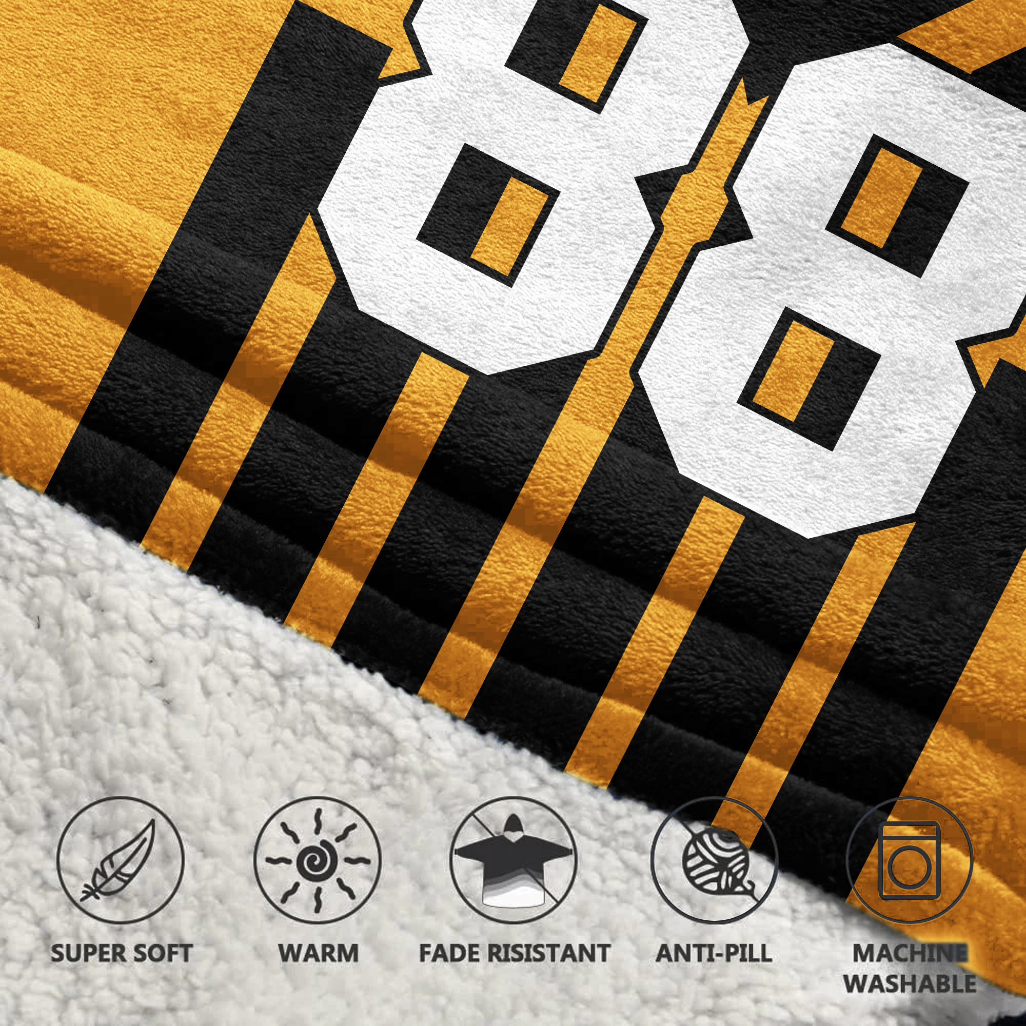 Kid 88 Pittsburgh Football Unisex Blanket Hoodie
