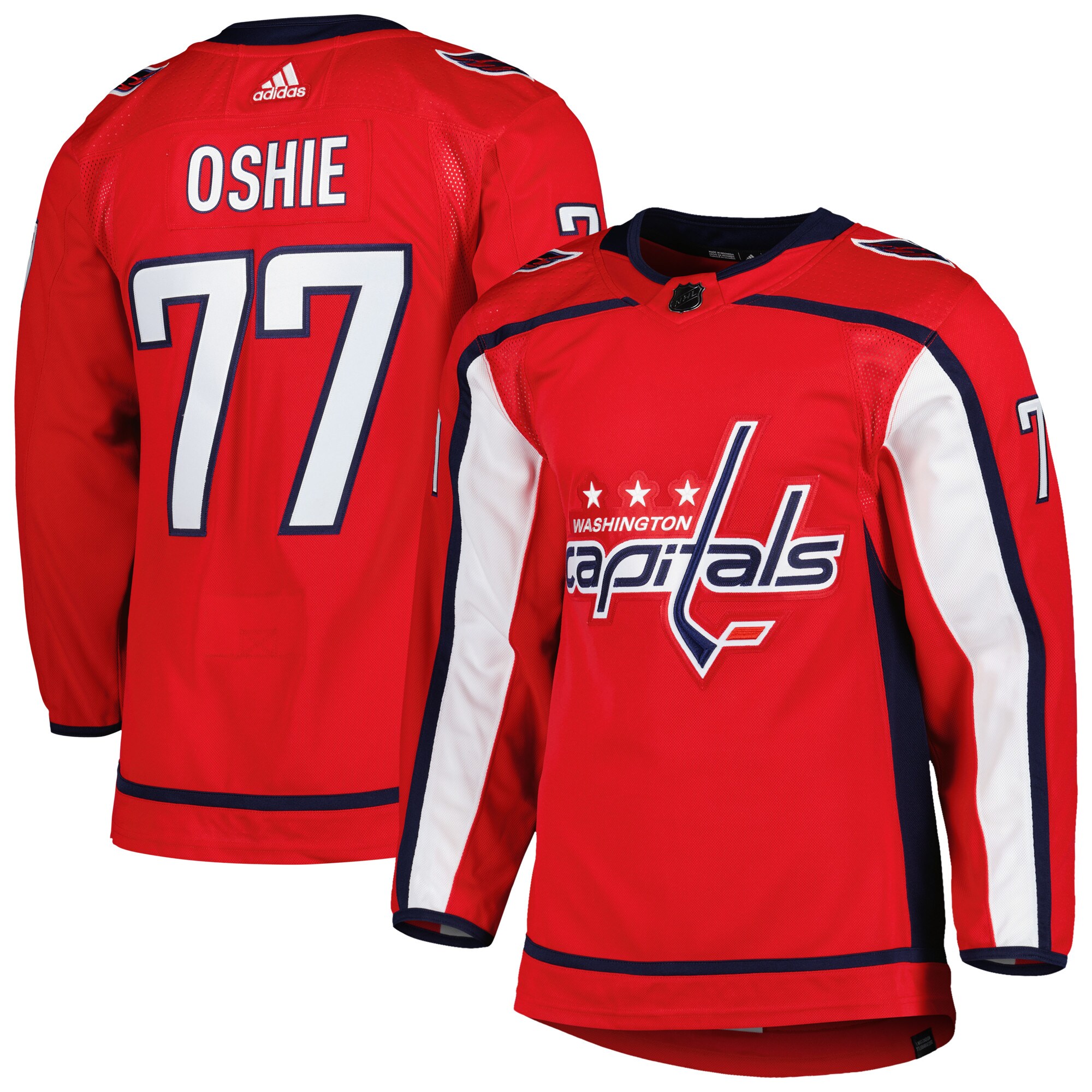 TJ Oshie Washington Capitals  Home Primegreen Authentic Pro Player Jersey - Red