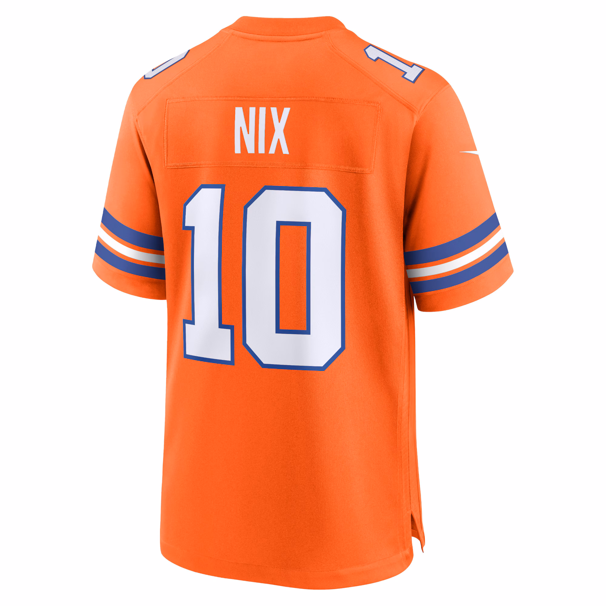 Bo Nix Denver Broncos Mile High Collection 1977 Throwback Player Game Jersey - Orange