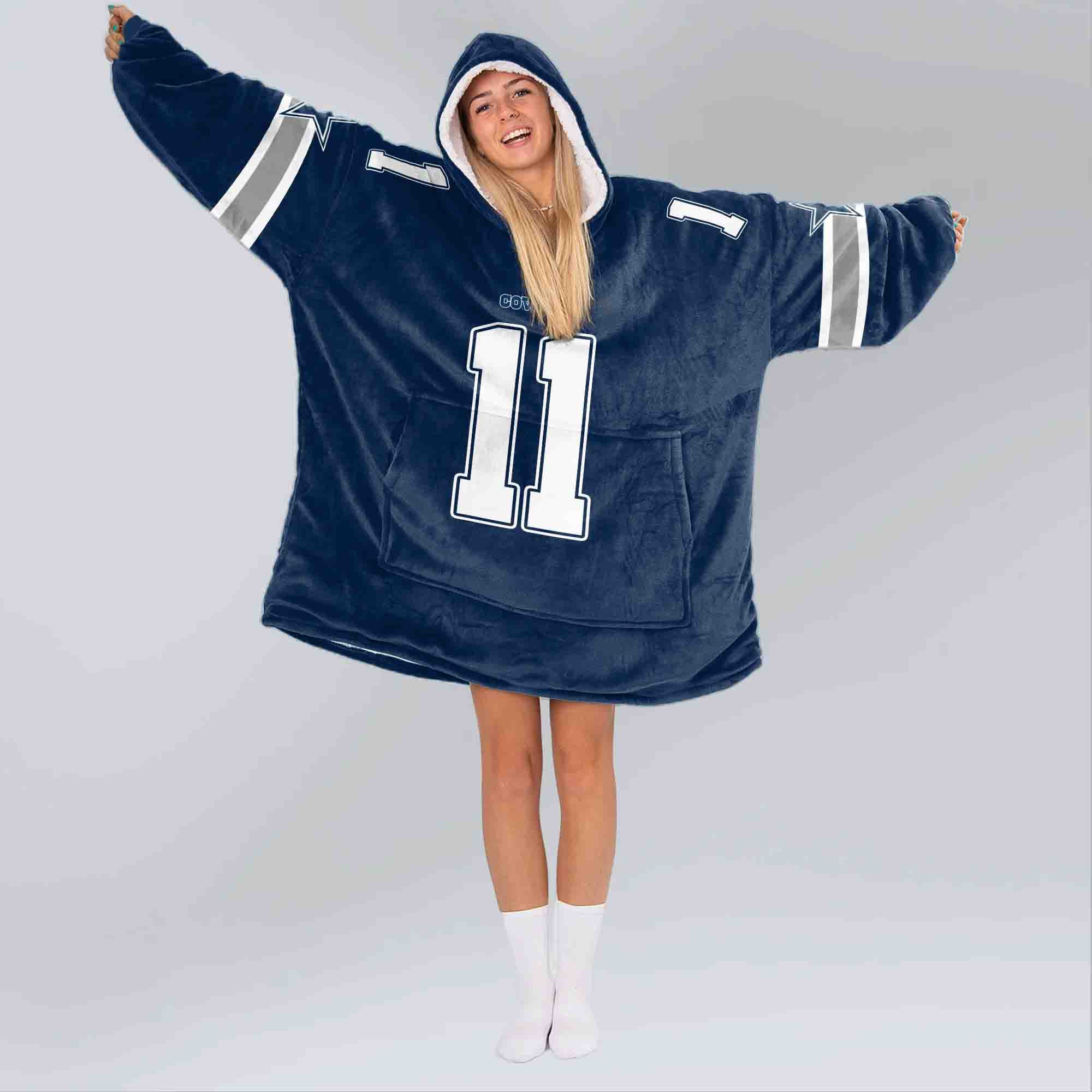 Adult M.P 11 Dallas Football Unisex Blanket Hoodie