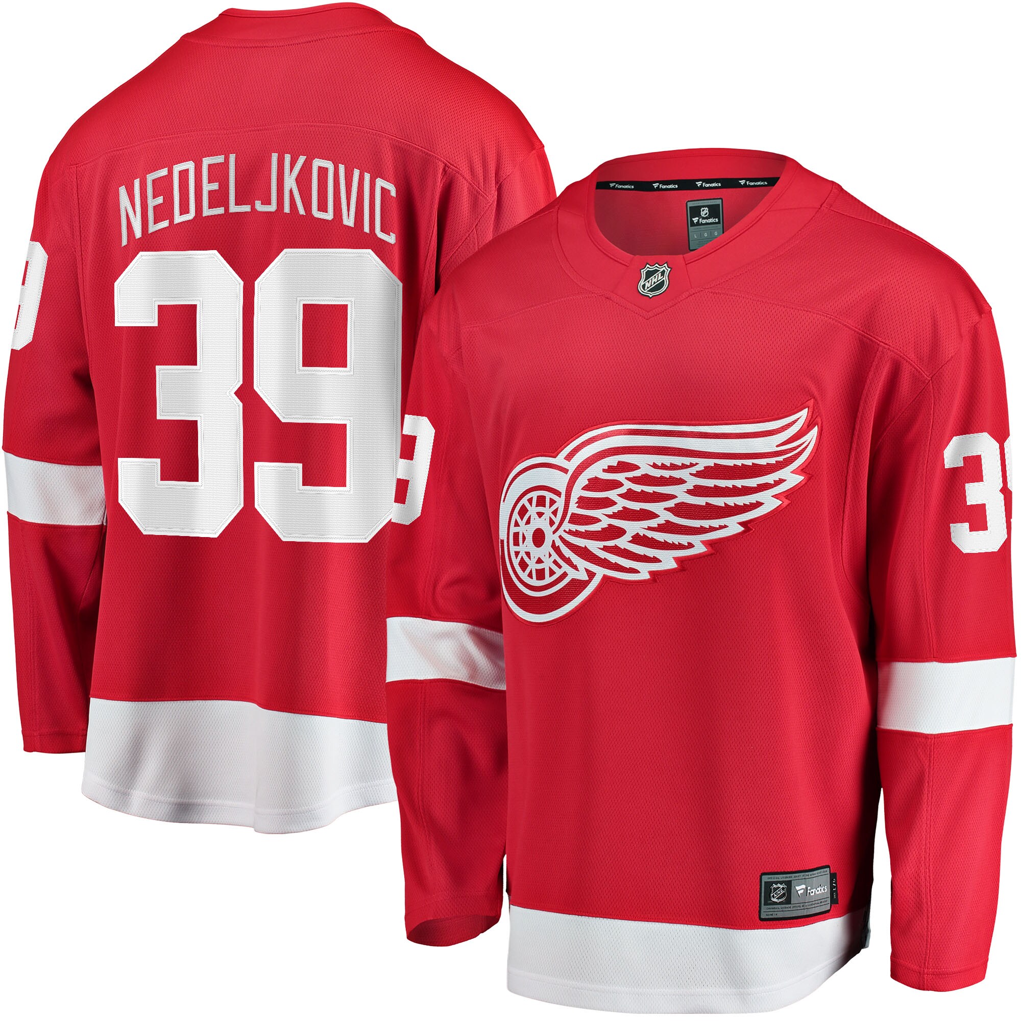 Alex Nedeljkovic Detroit Red Wings Home Breakaway Player Jersey - Red