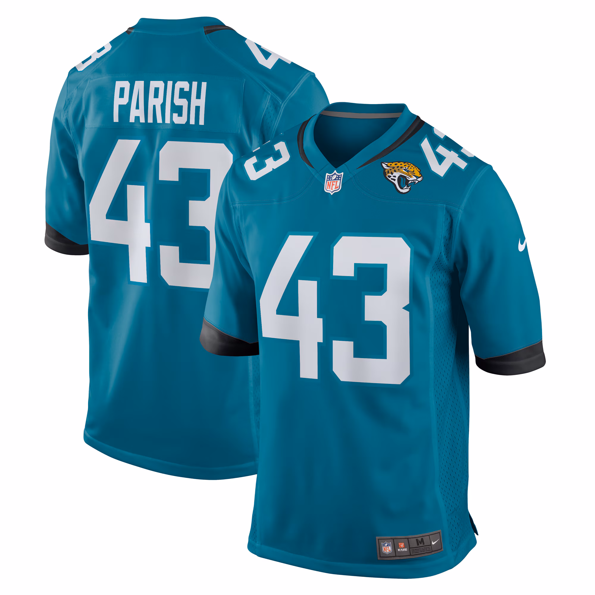 Derek Parish Jacksonville Jaguars  Game Jersey -  Teal