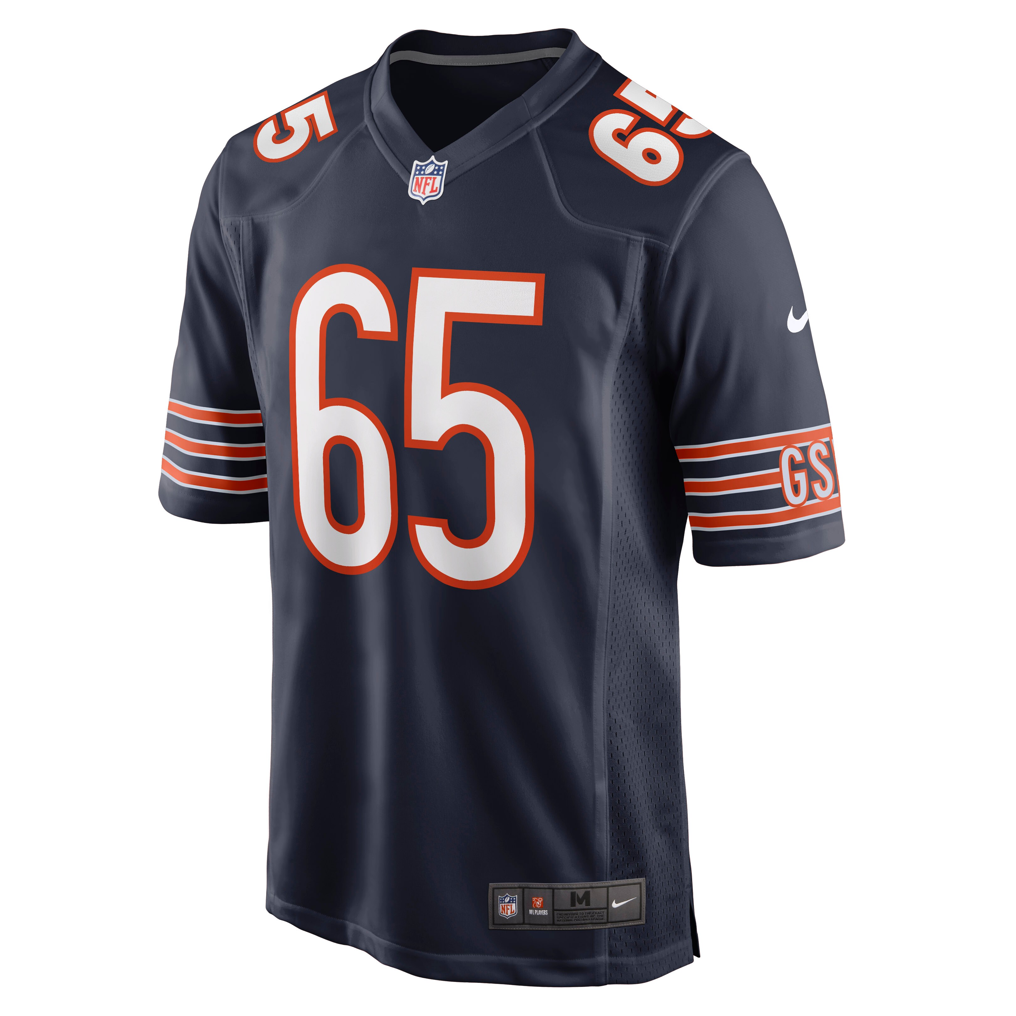 Cody Whitehair Chicago Bears  Game Jersey - Navy