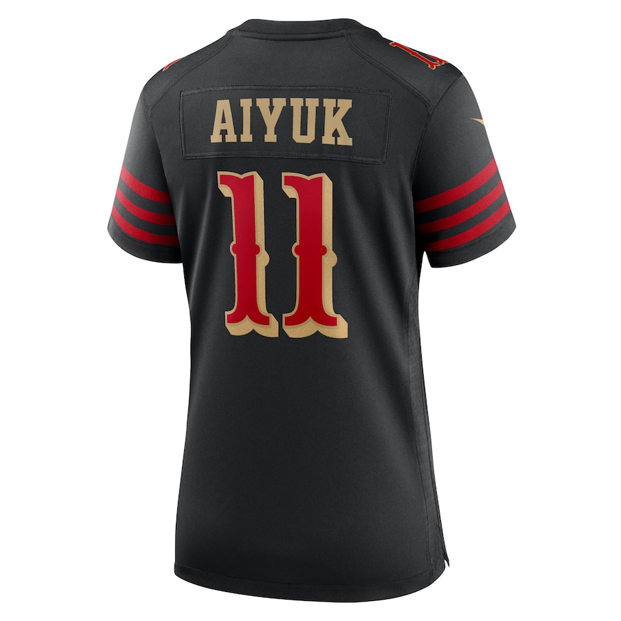 Brandon Aiyuk #11 San Francisco 49ers Women's 2025 Rivalries Collection Game Jersey - Black