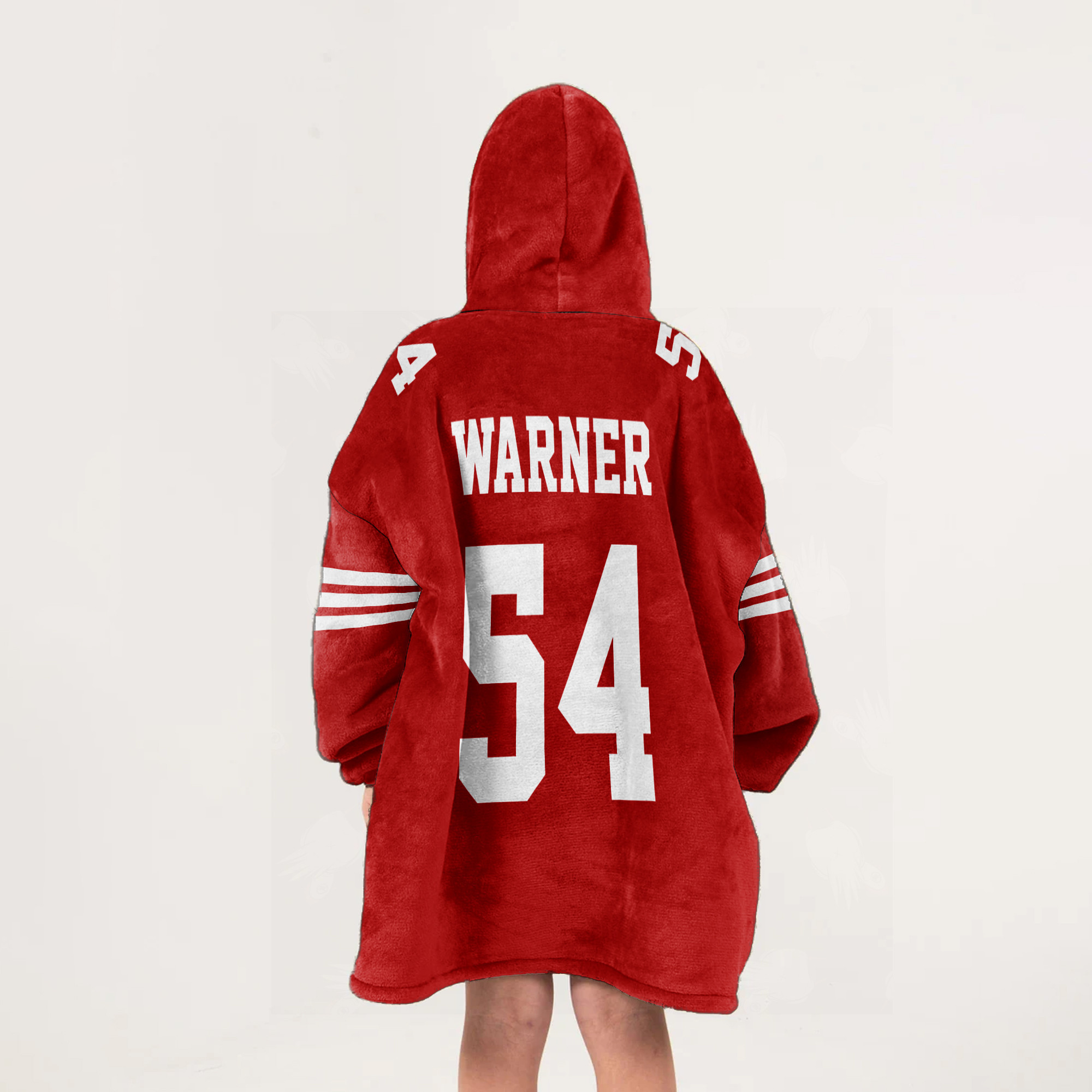 Adult Captain 54 San Francisco 49ers Football Unisex Blanket Hoodie