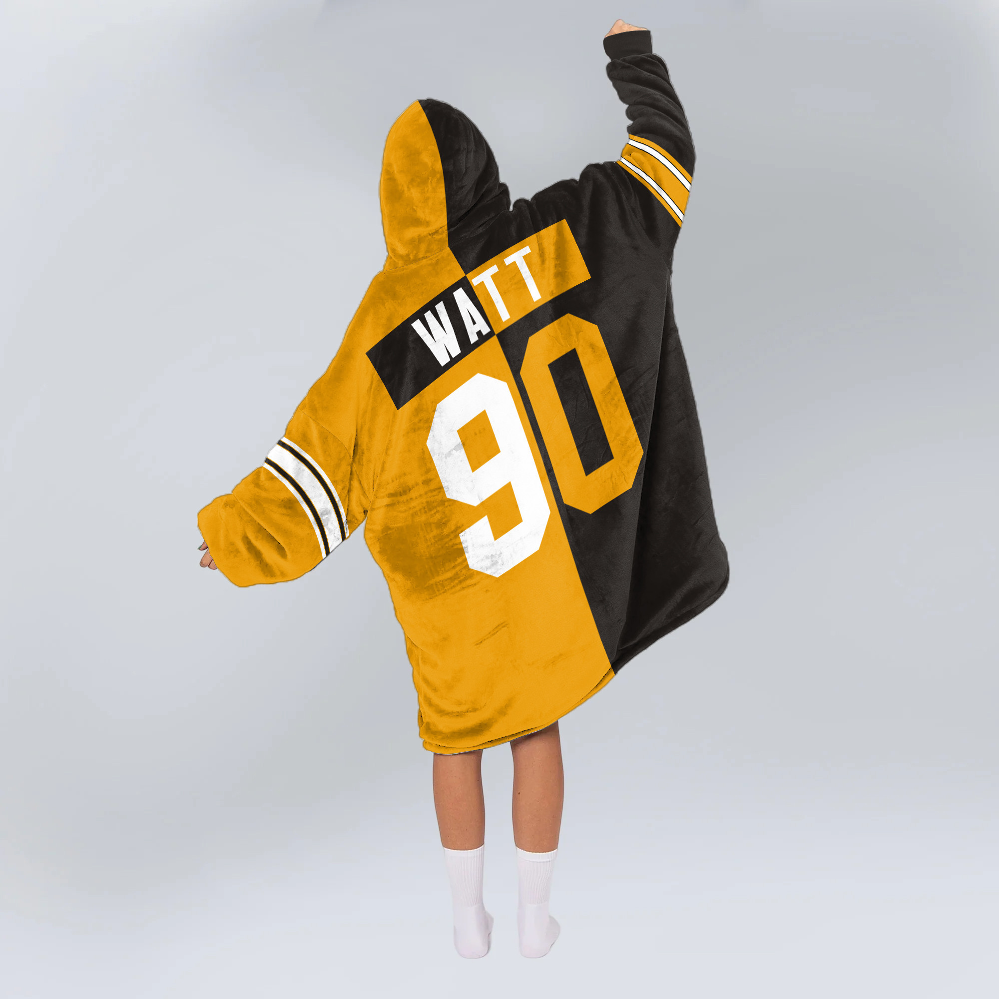 Adult T.J.W 90 Pittsburgh Football Unisex Blanket Hoodie