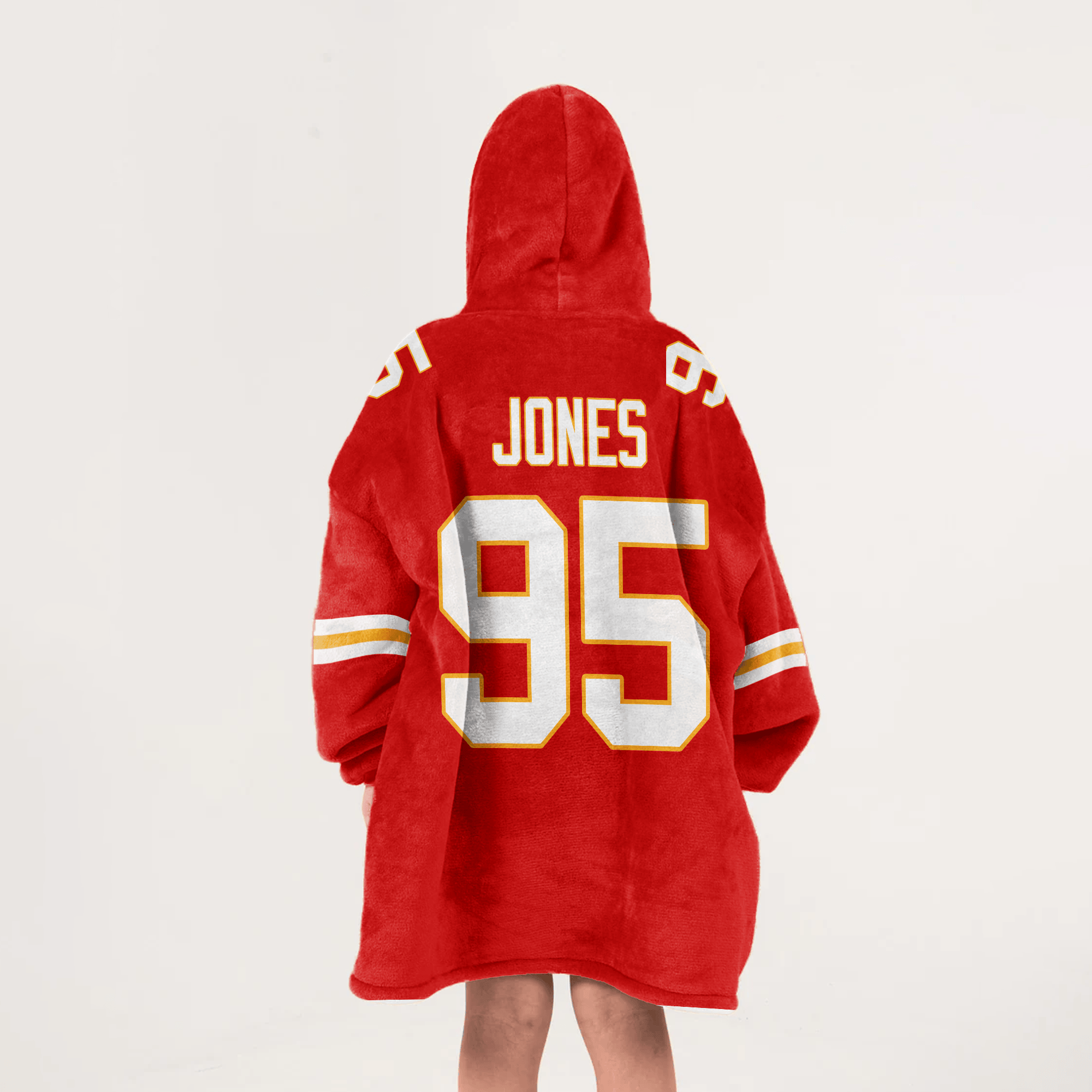 Kid C.J 95 Kansas City Football Unisex Blanket Hoodie