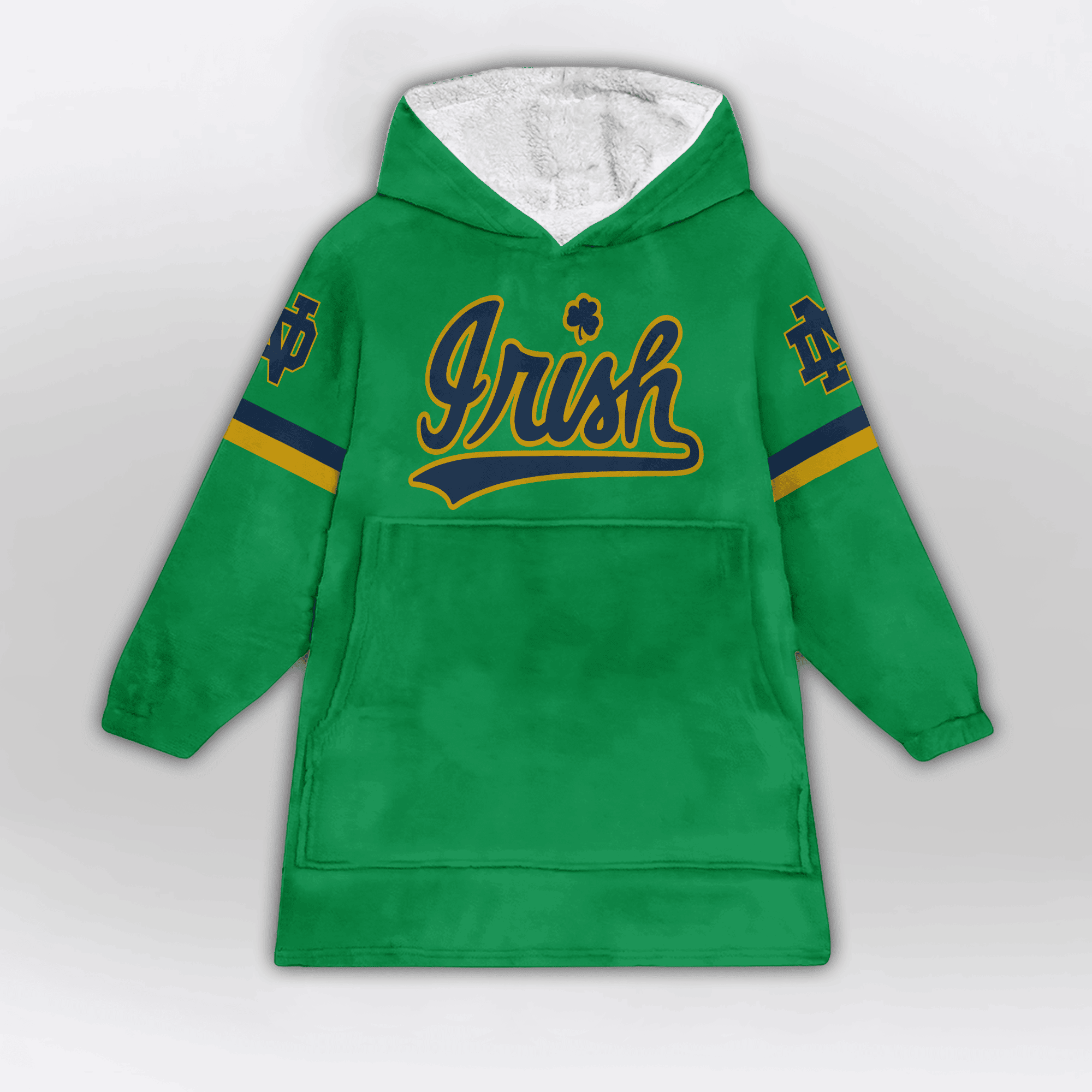 Kid 1 Notre Dame Football Unisex Blanket Hoodie