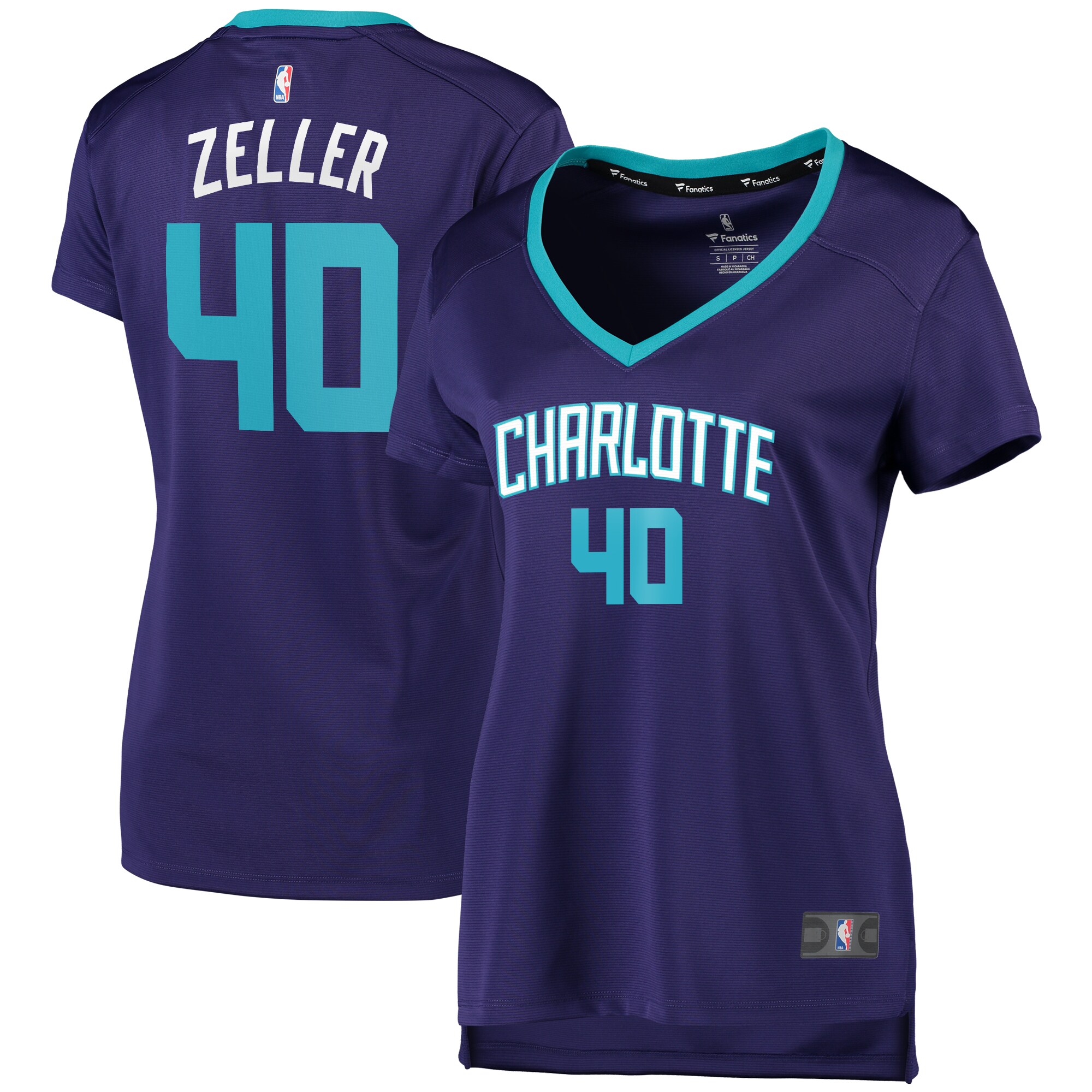 Cody Zeller Charlotte Hornets  Women's Fast Break Replica Player Jersey - Statement Edition - Purple