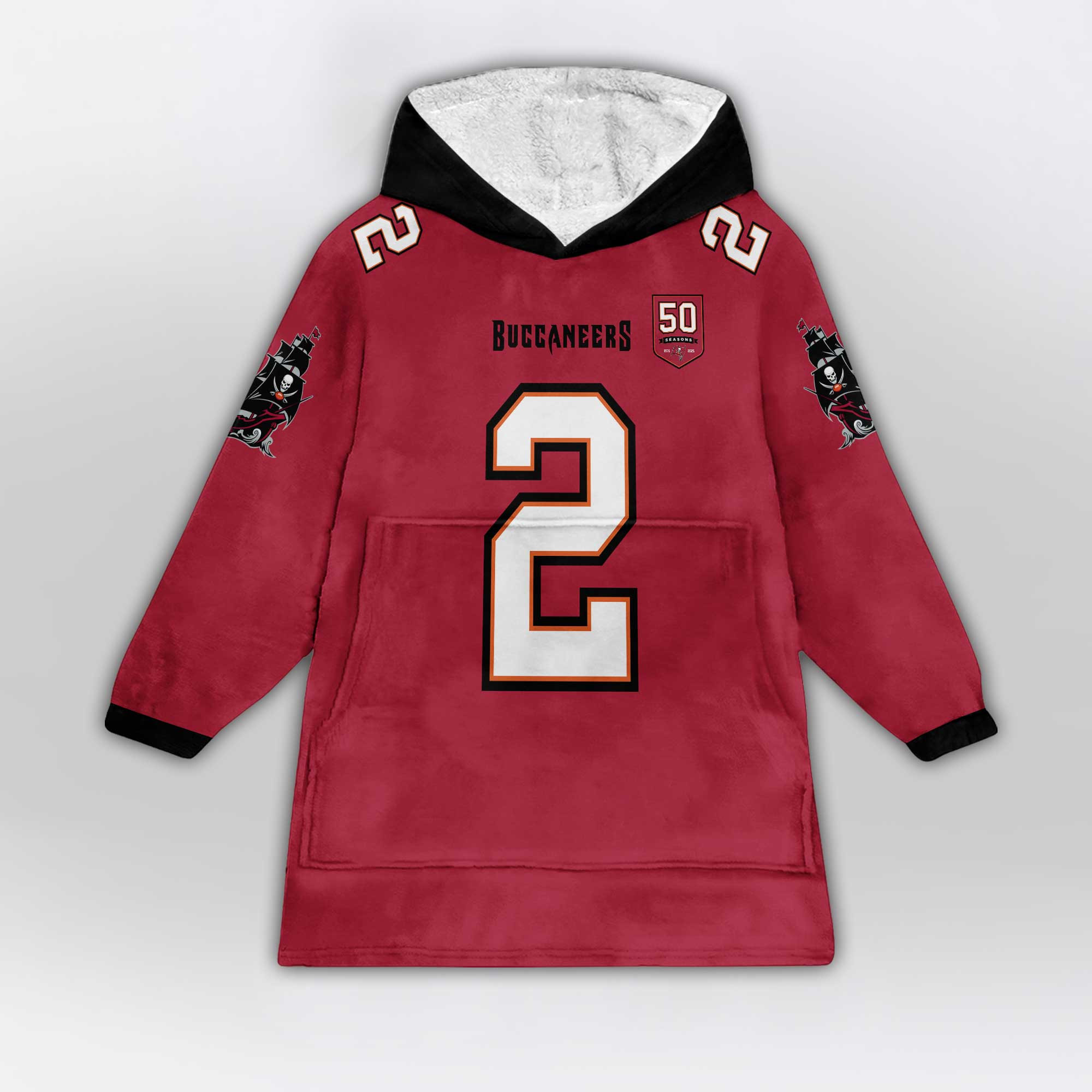 Adult E.E 2 Tampa Bay Football Unisex Blanket Hoodie