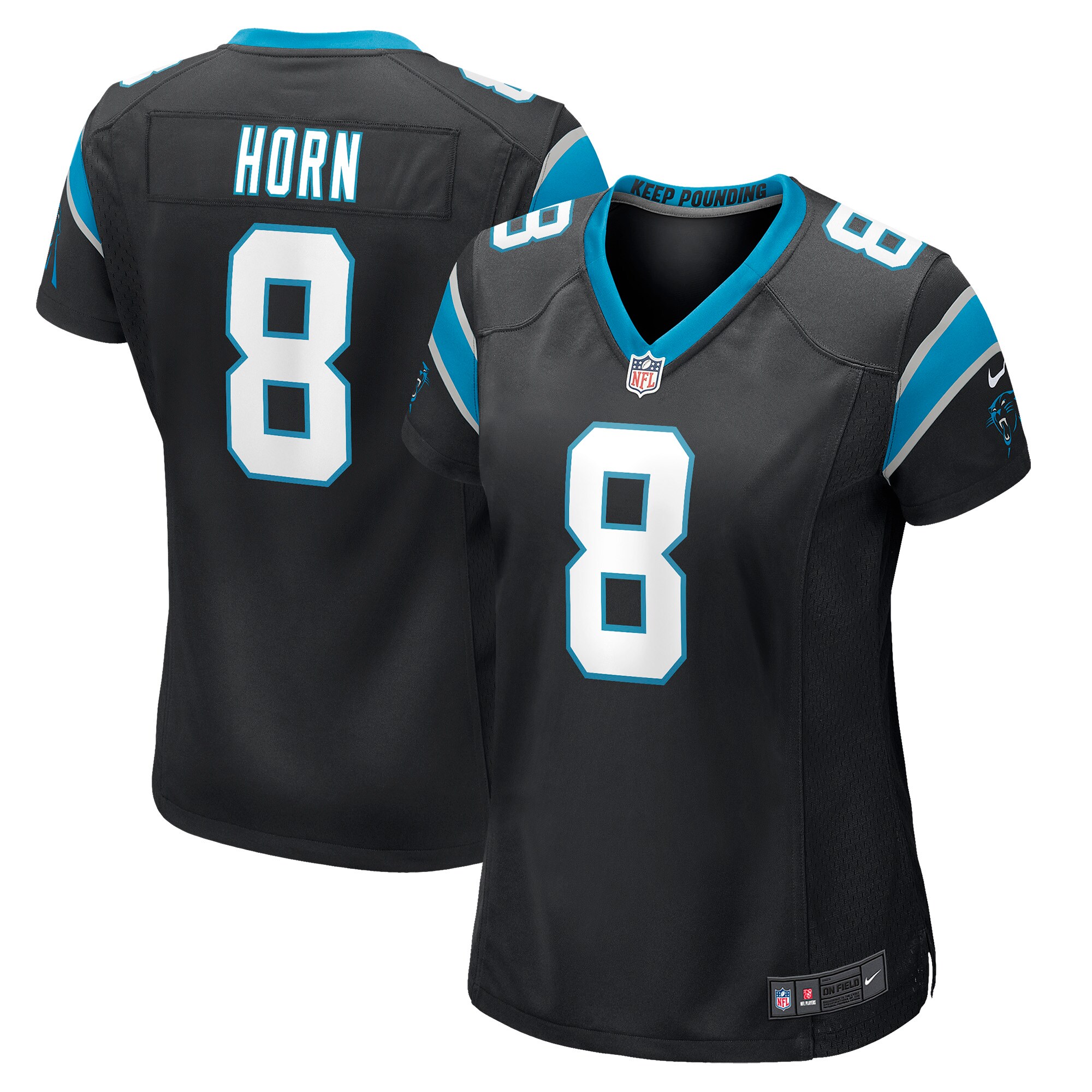 Jaycee Horn Carolina Panthers  Women's Game Player Alternate Jersey - Black