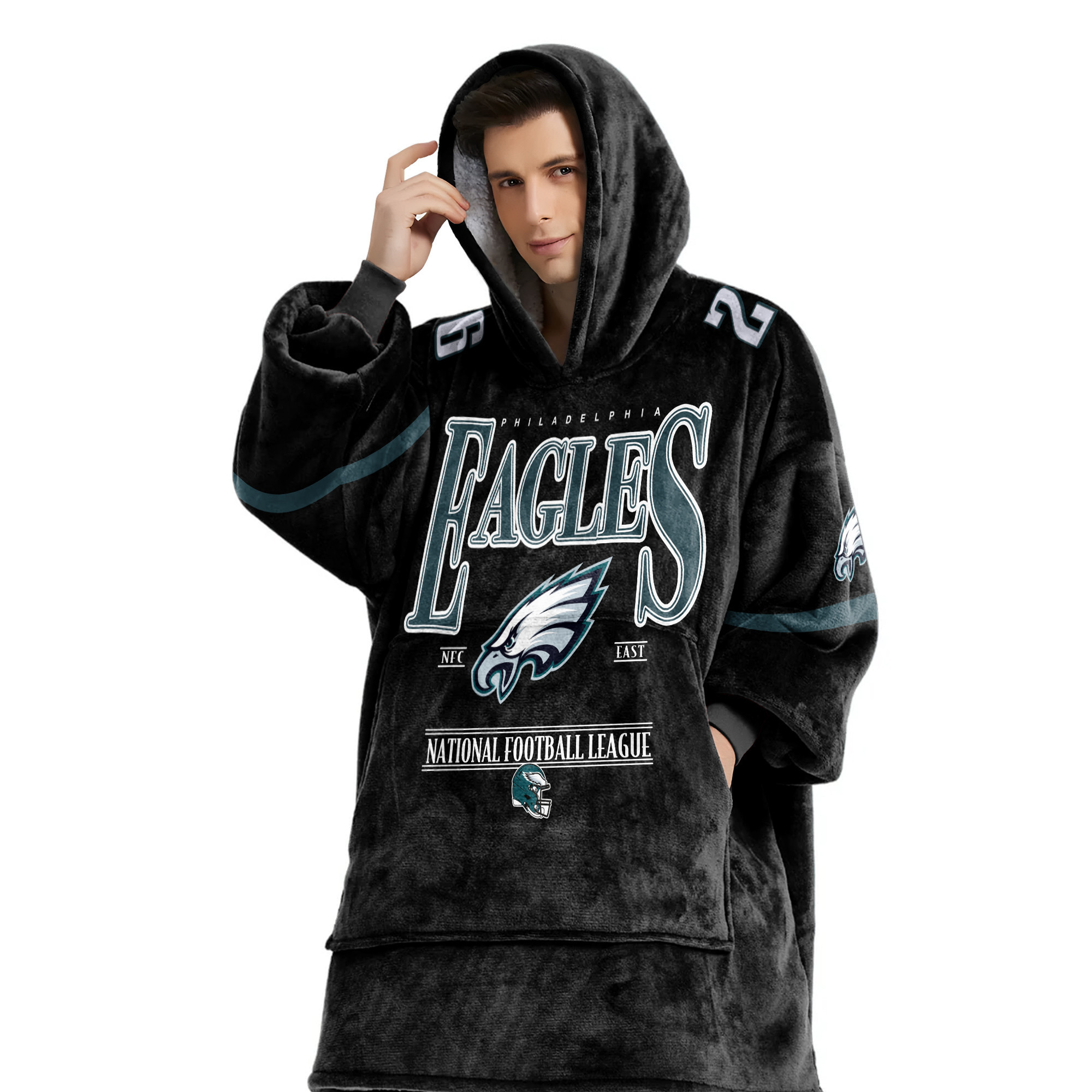 Adult S.B 26 Philadelphia Football Unisex Blanket Hoodie