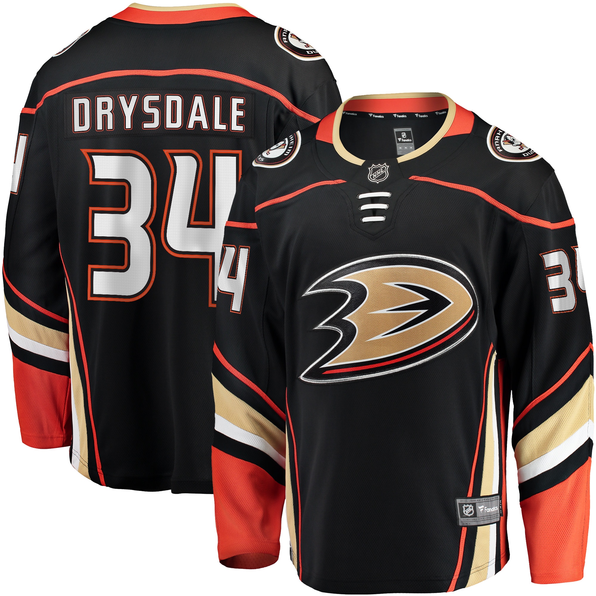 Jamie Drysdale Anaheim Ducks Home Breakaway Player Jersey - Black