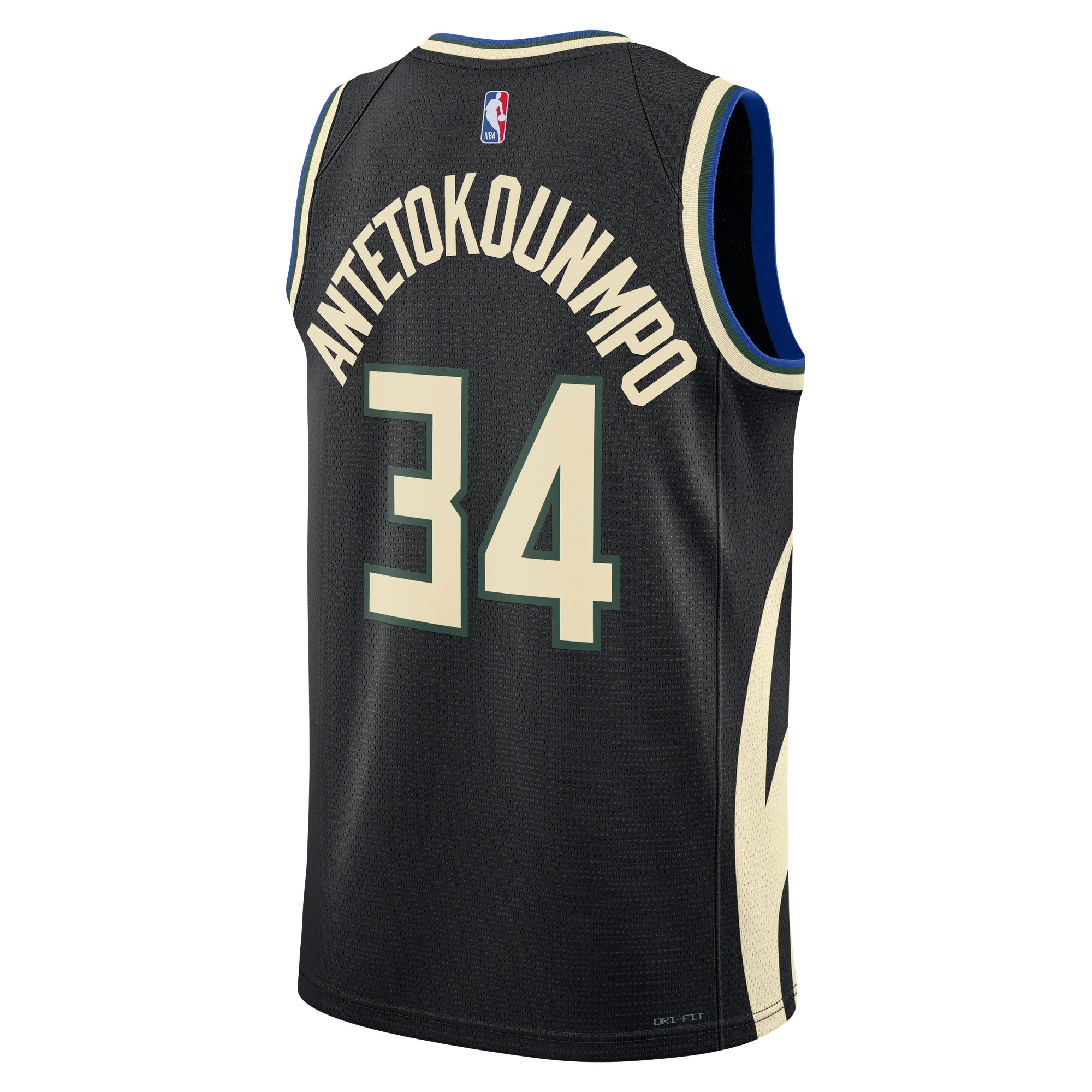 Giannis Antetokounmpo 2022/23 Milwaukee Bucks  Unisex Swingman Jersey - Statement Edition - Black