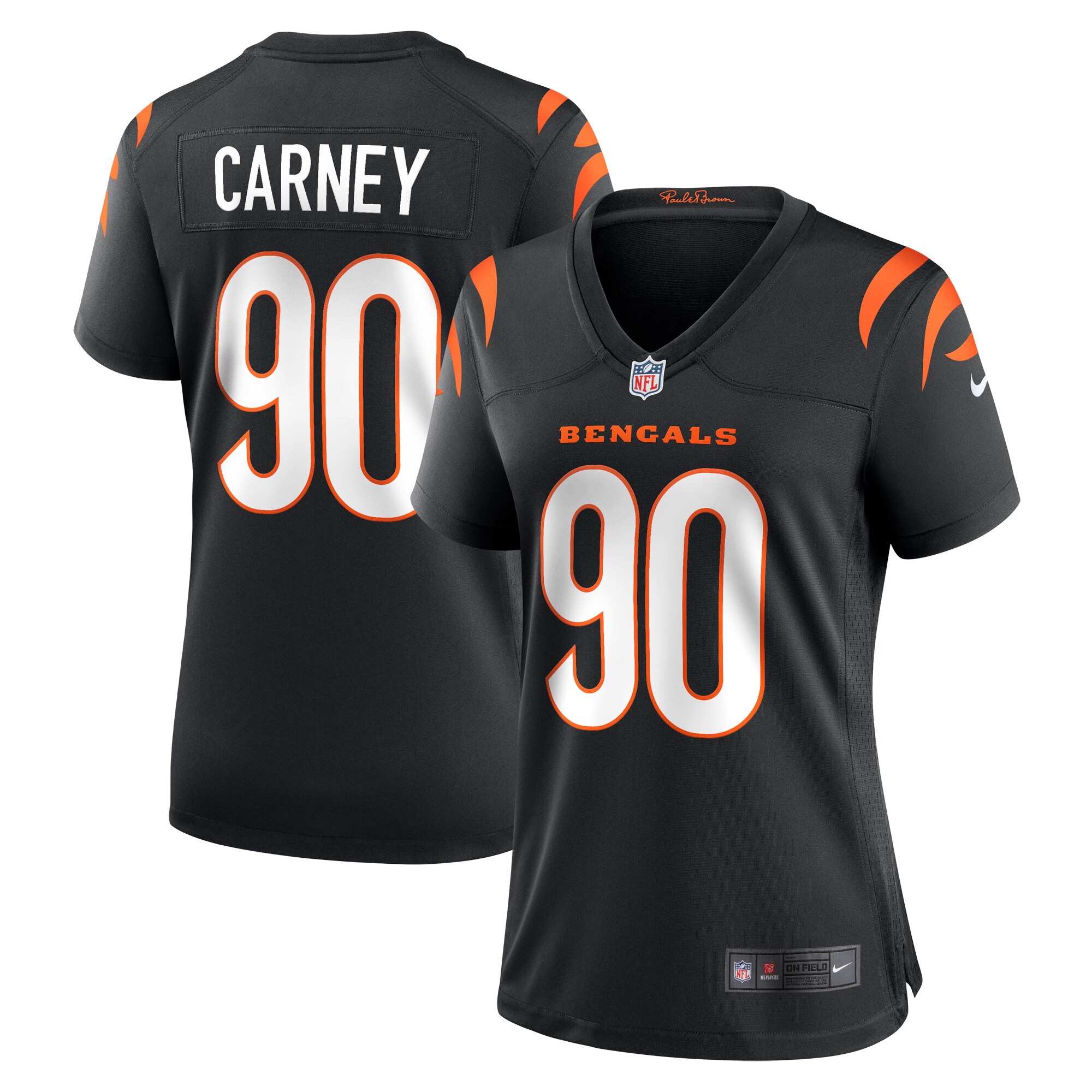 Owen Carney Cincinnati Bengals  Women's Home Game Player Jersey - Black