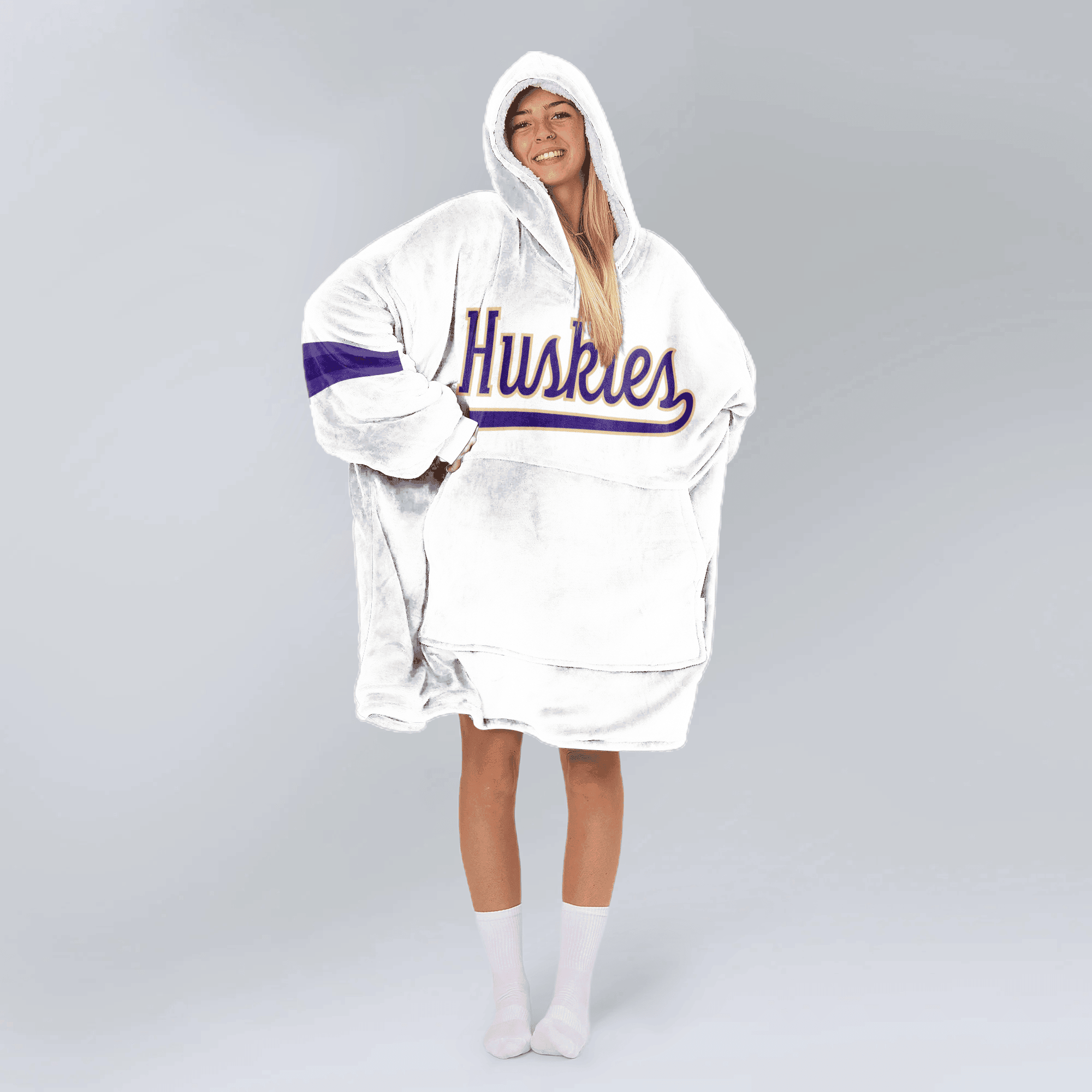 Adult 1 Washington Football Unisex Blanket Hoodie