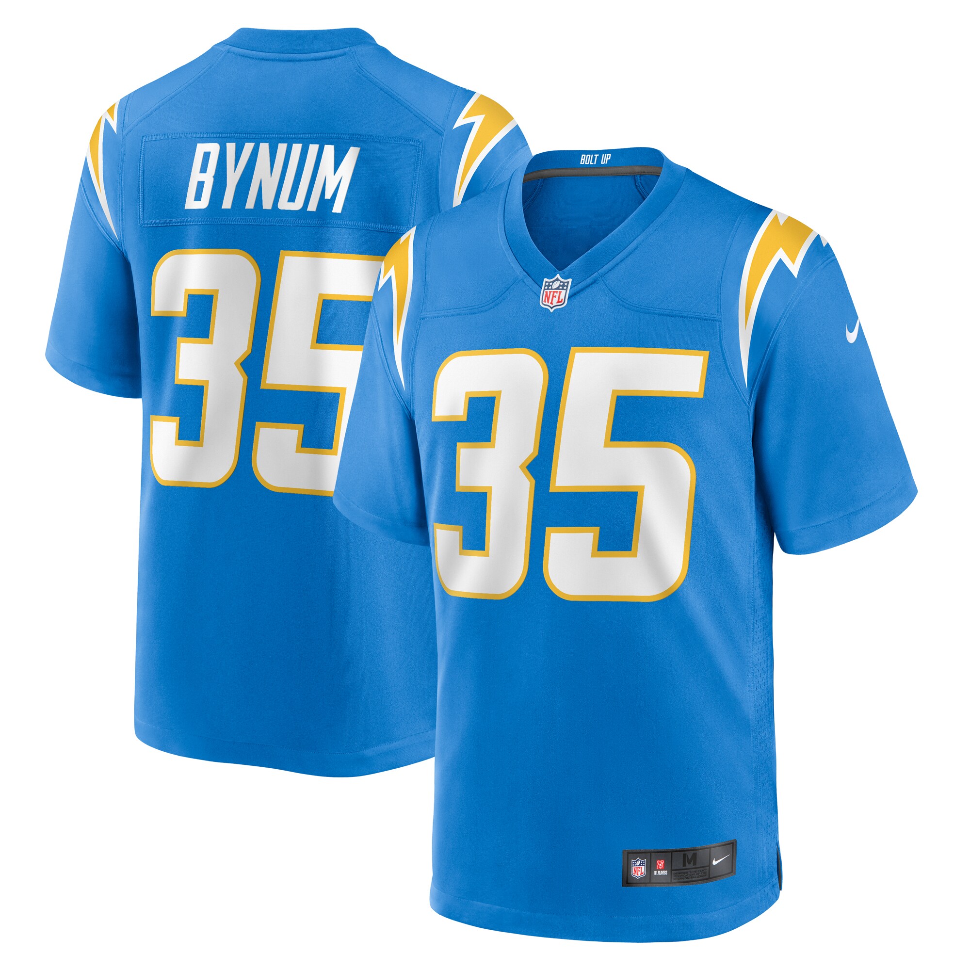 Terrell Bynum Los Angeles Chargers Team Game Jersey -  Powder Blue