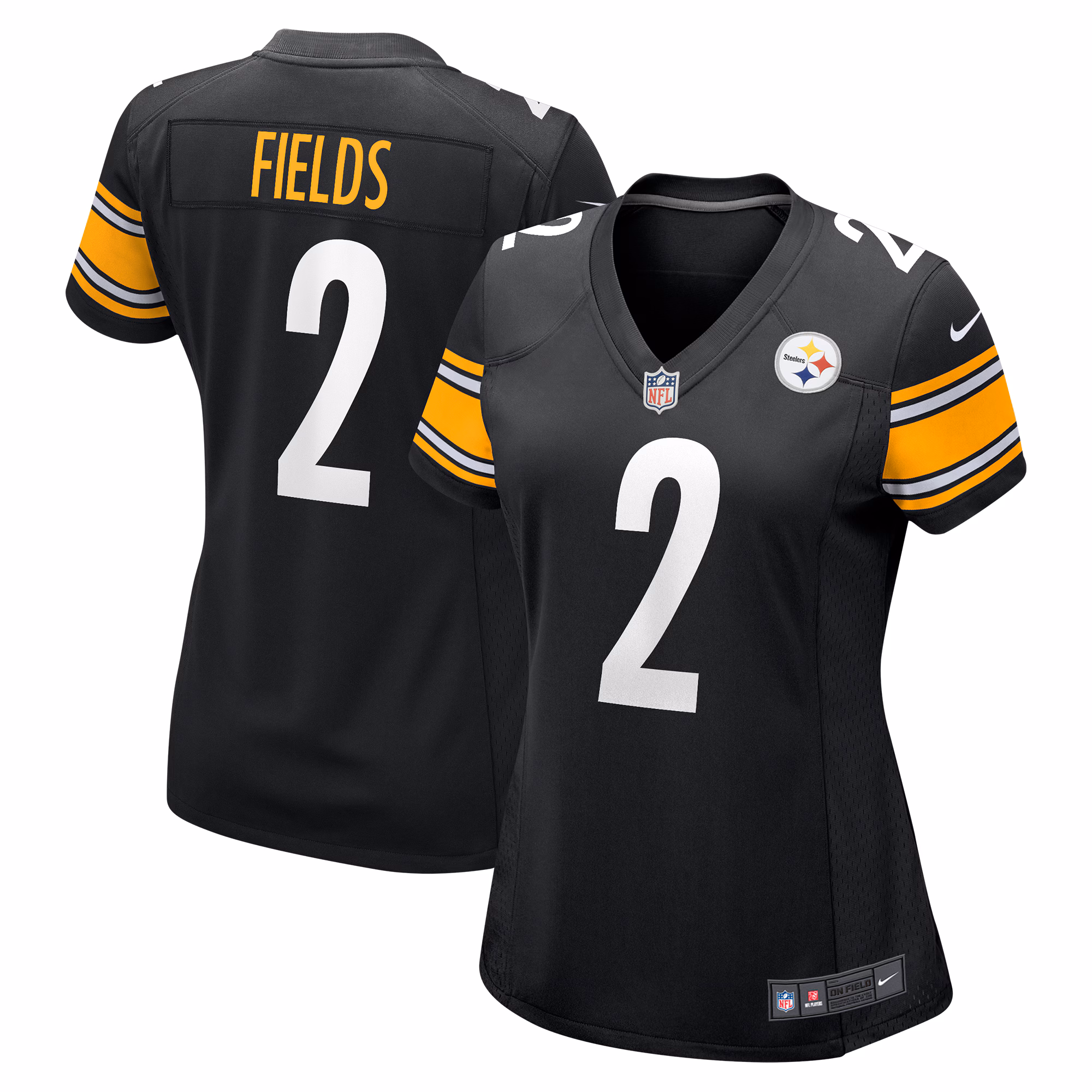 Justin Fields Pittsburgh Steelers Women's Game Player Jersey - Black