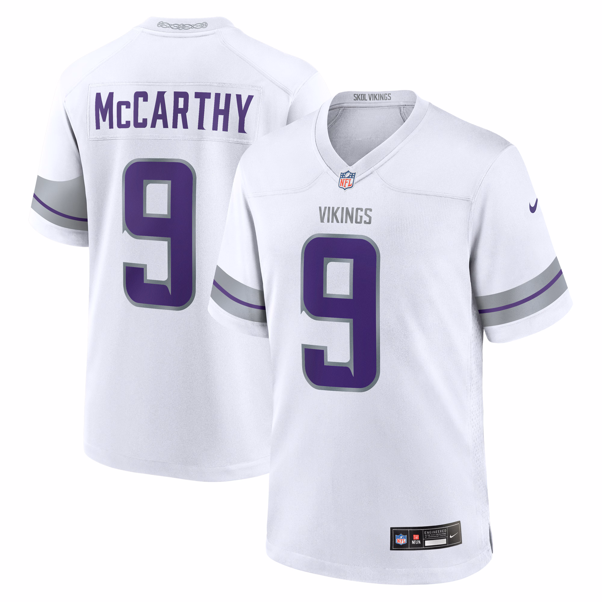 J.J. McCarthy Minnesota Vikings 2024 NFL Draft First Round Pick Player Game Jersey - Purple