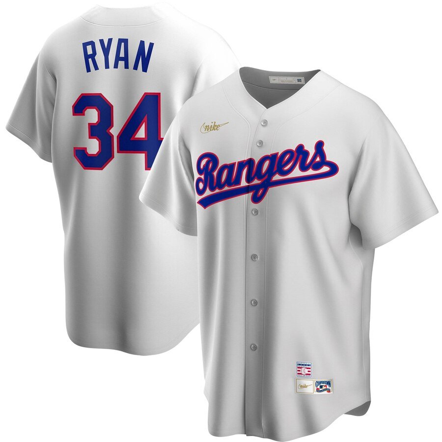 Men's  Texas Rangers #34 Nolan Ryan White Home 2020 MLB Jersey