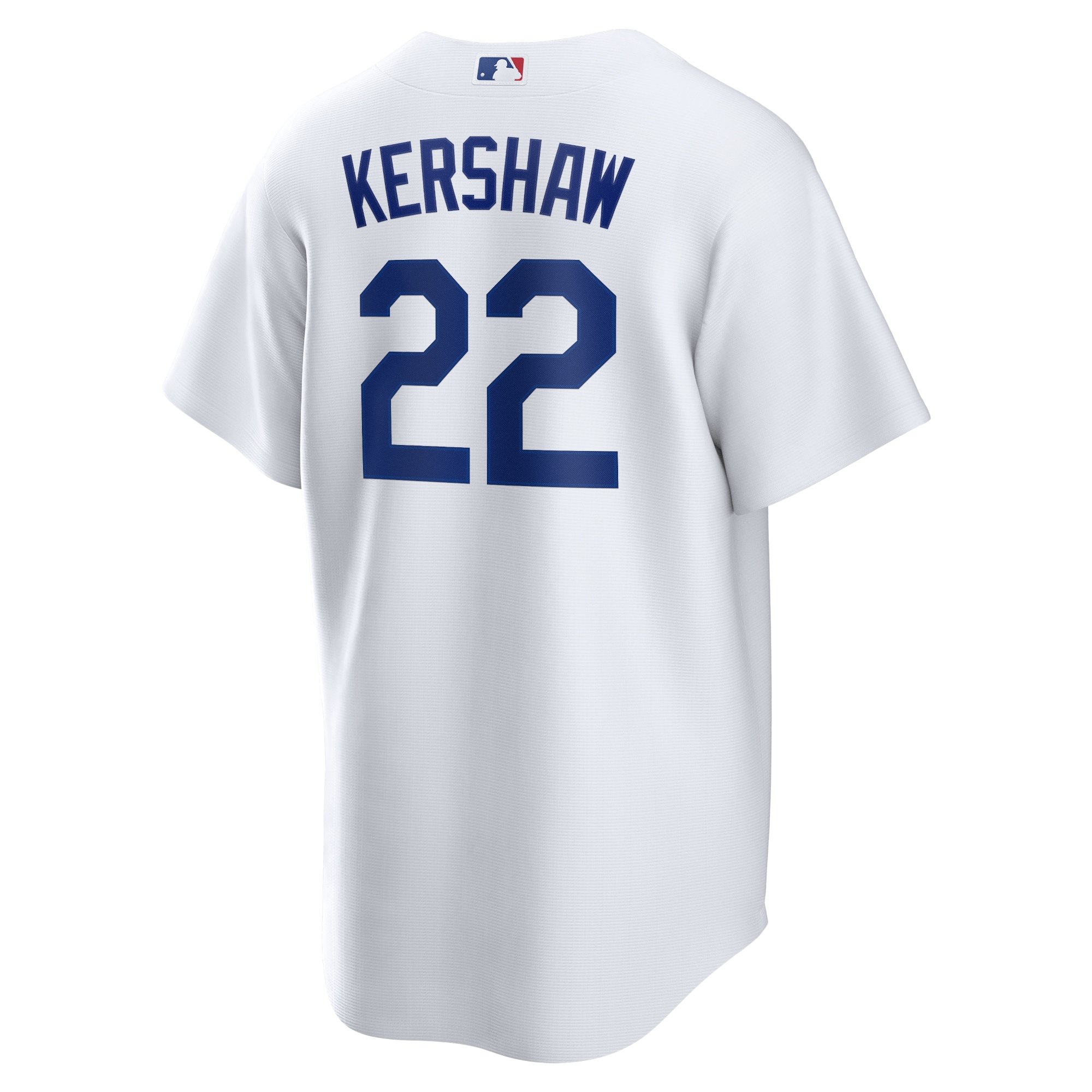 Men's Los Angeles Dodgers Clayton Kershaw  White Home Replica Player Name Jersey