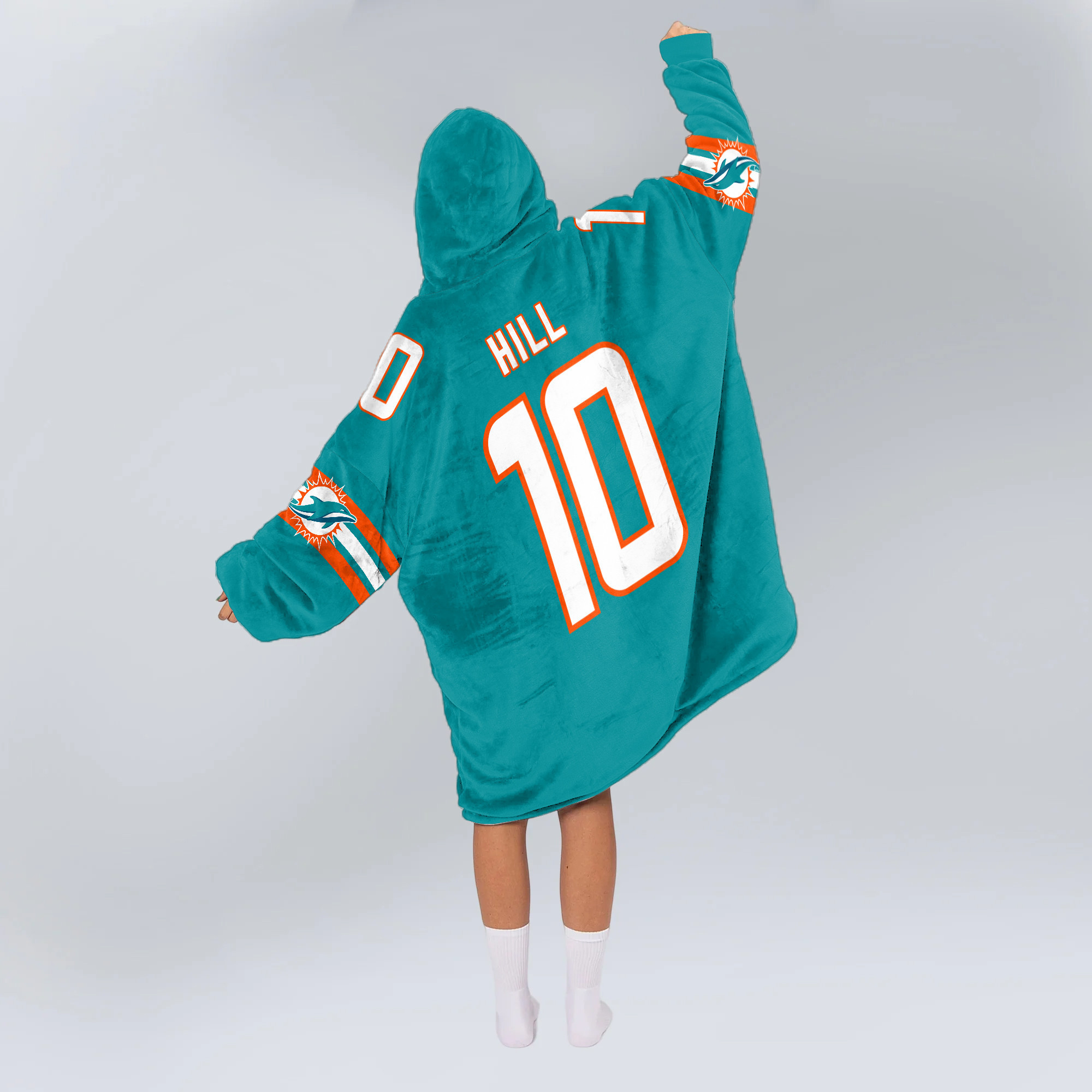 Adult T.H 10 Miami Football Unisex Blanket Hoodie