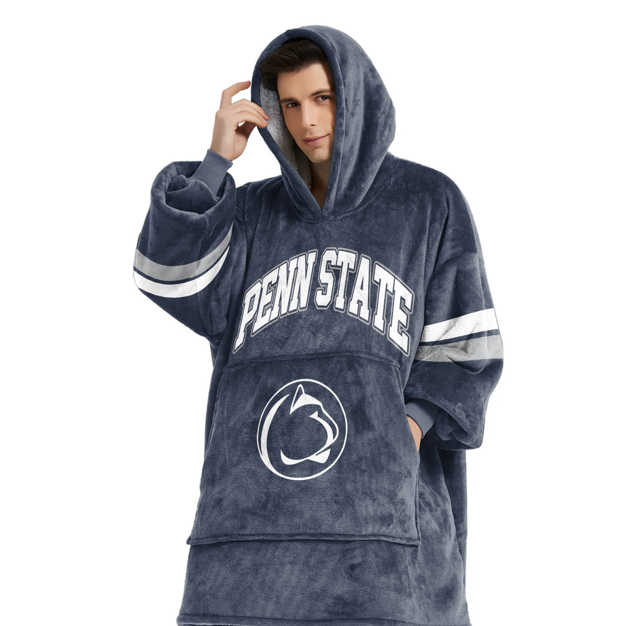 Adult #1 Penn State Football Unisex Blanket Hoodie