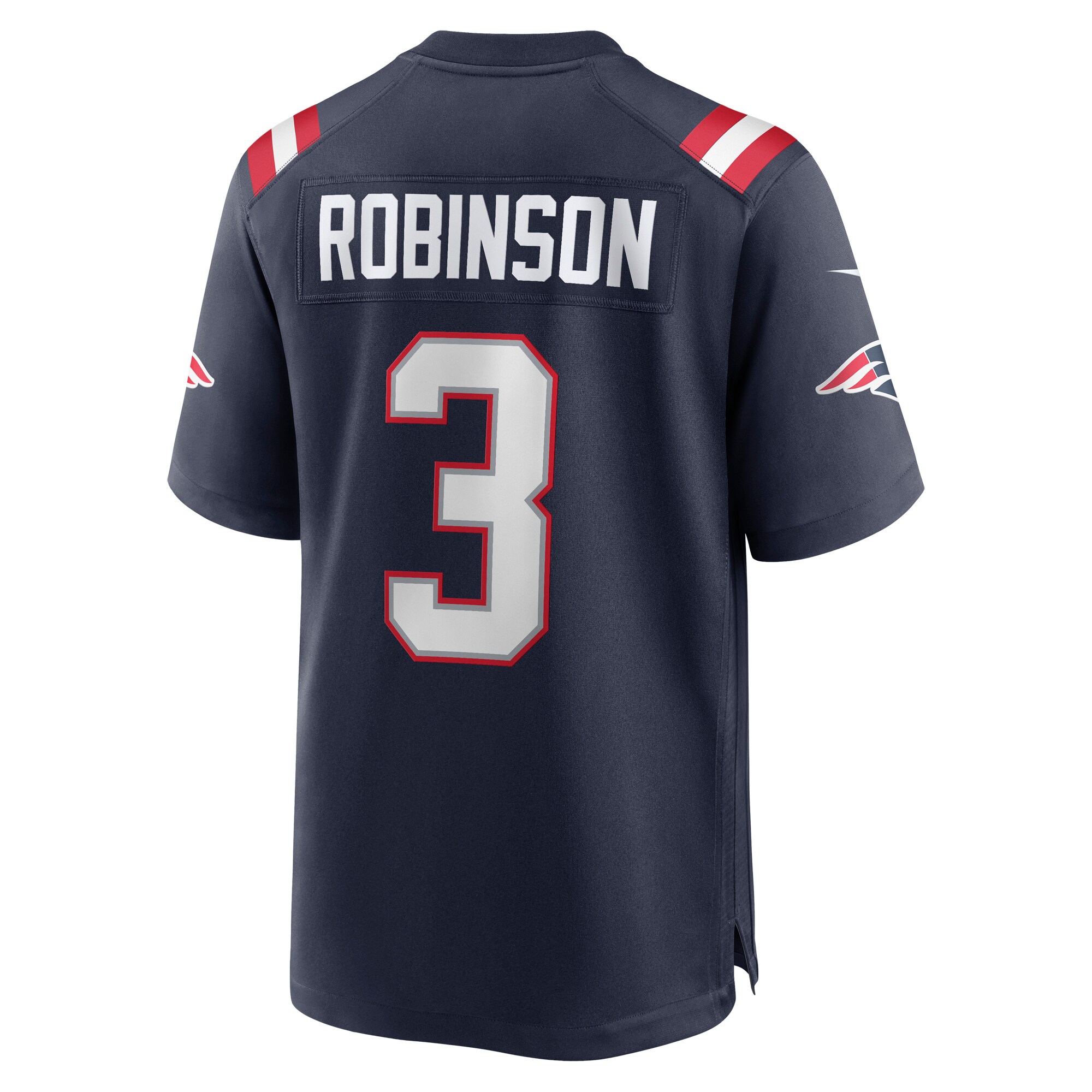 James Robinson New England Patriots  Game Player Jersey - Navy