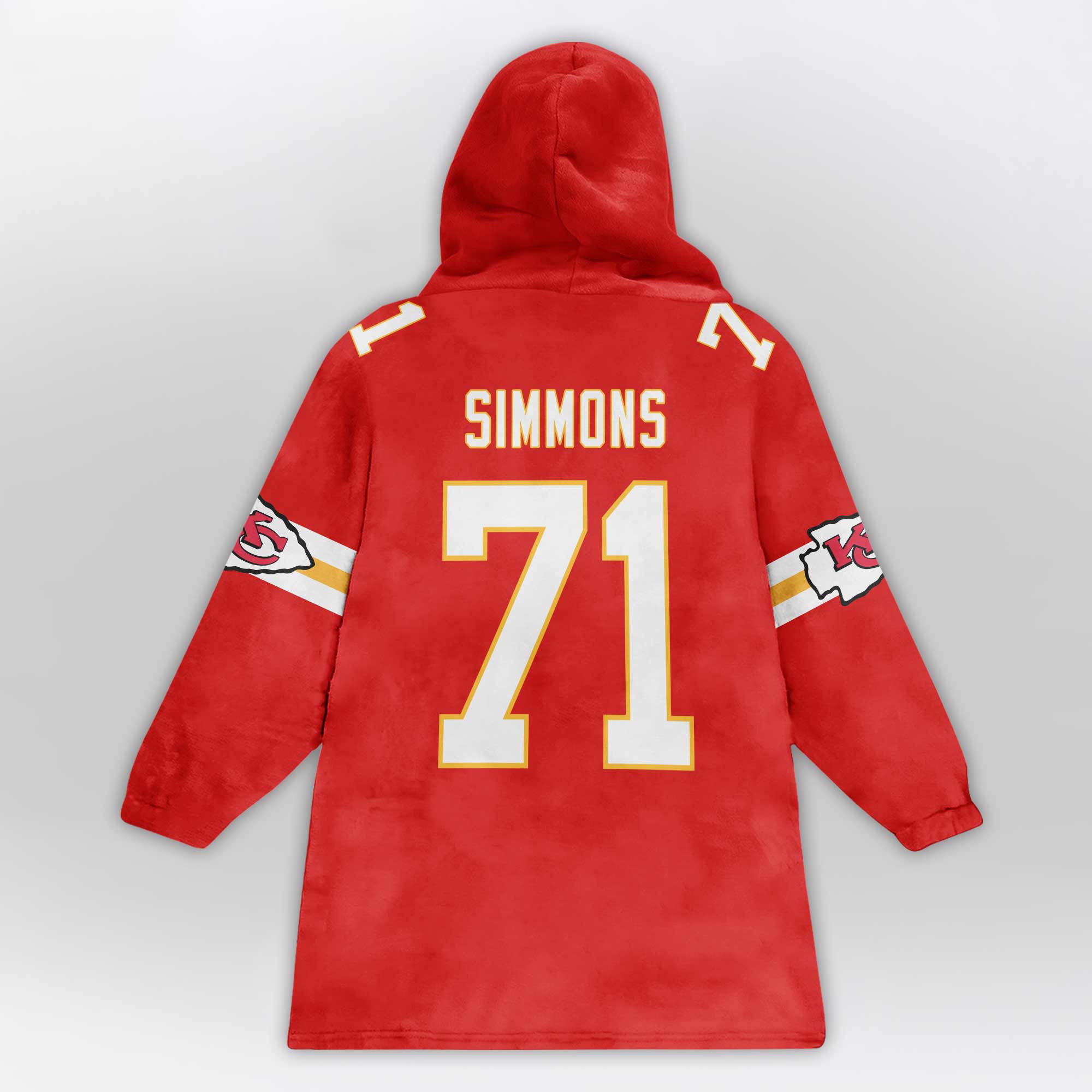 Adult 71 Kansas City Football Unisex Blanket Hoodie