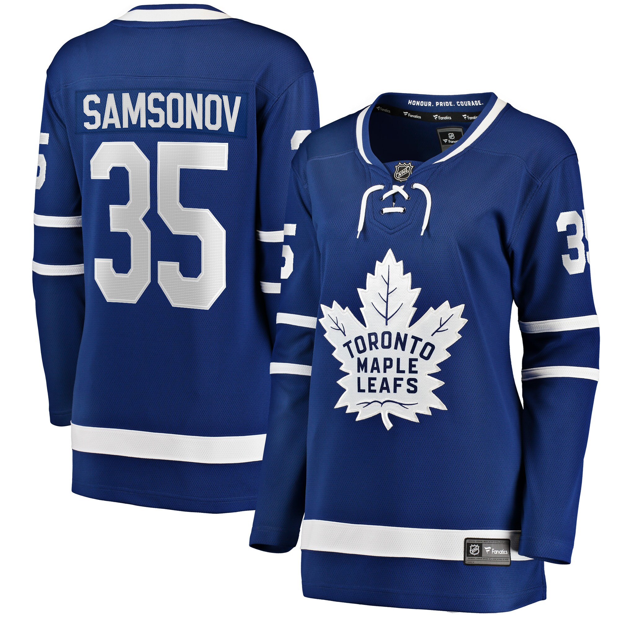 Ilya Samsonov Toronto Maple Leafs Women's Home Breakaway Player Jersey - Blue