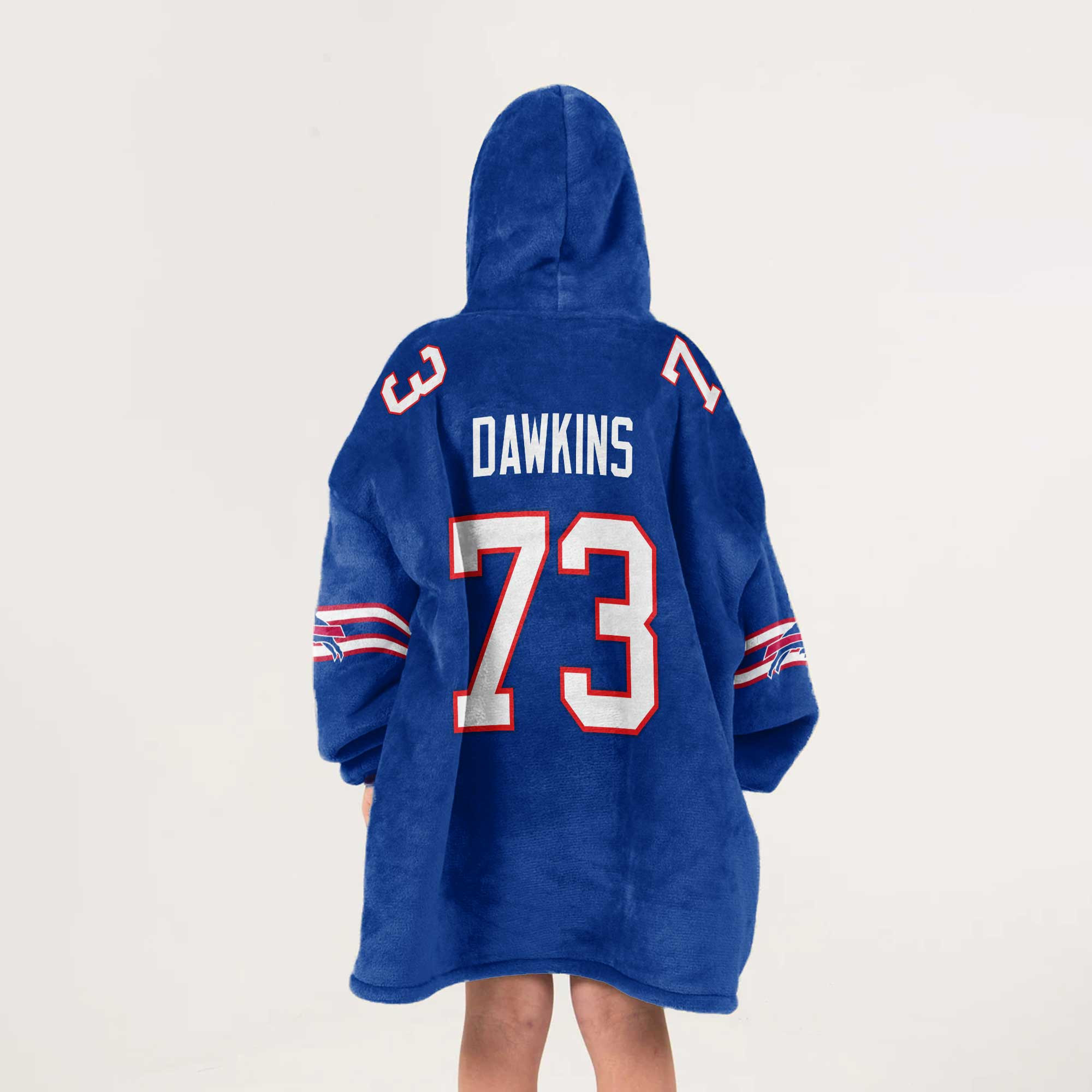 Kid 73 Buffalo Football Unisex Blanket Hoodie