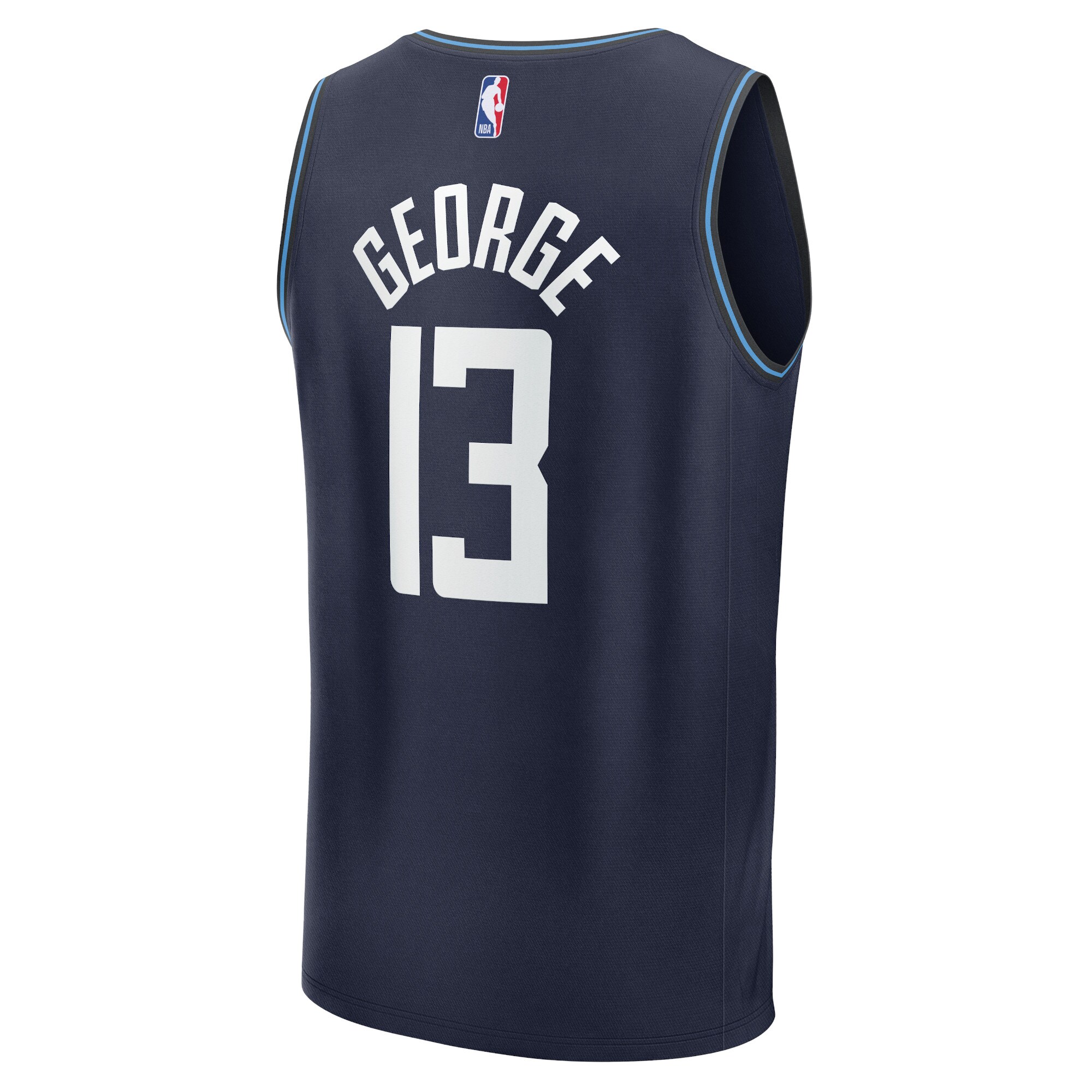 Unisex LA Clippers Paul George  Navy 2023/24 Fast Break Jersey - City Edition