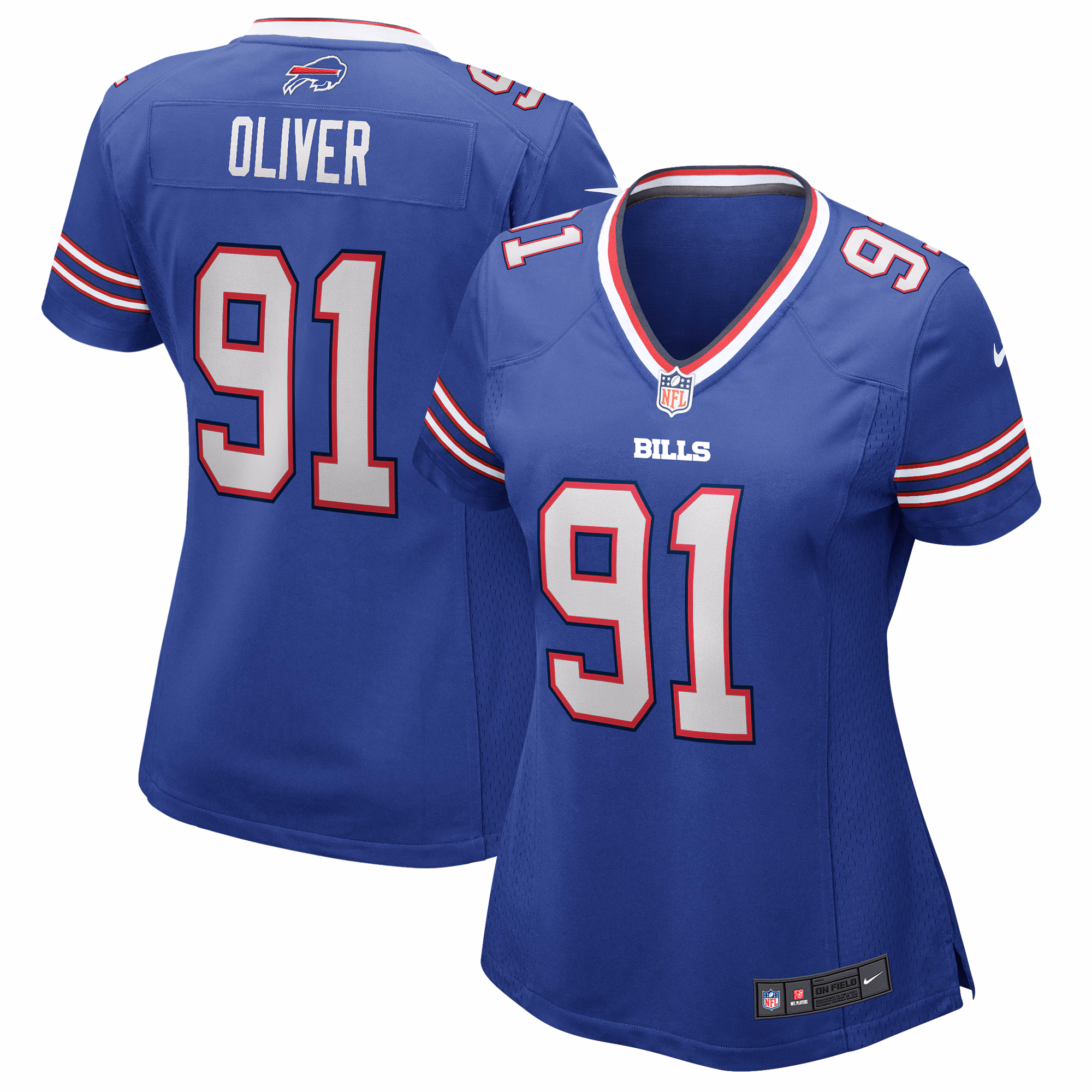 Ed Oliver Buffalo Bills Women's Game Jersey - Royal