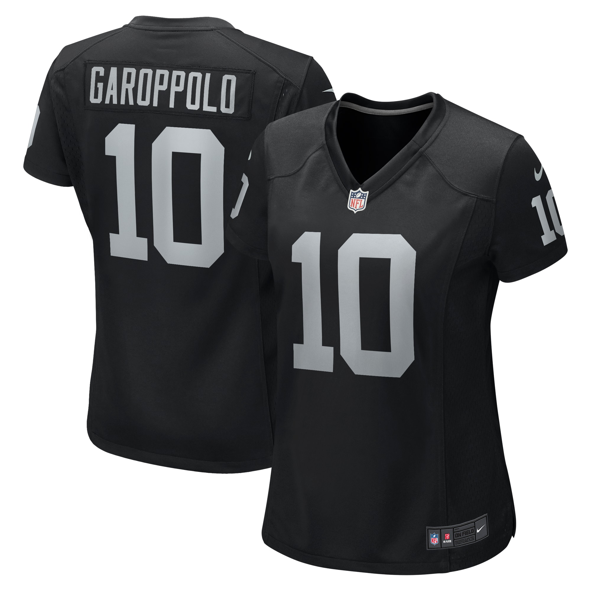 Jimmy Garoppolo Las Vegas Raiders  Women's Game Player Jersey - Black